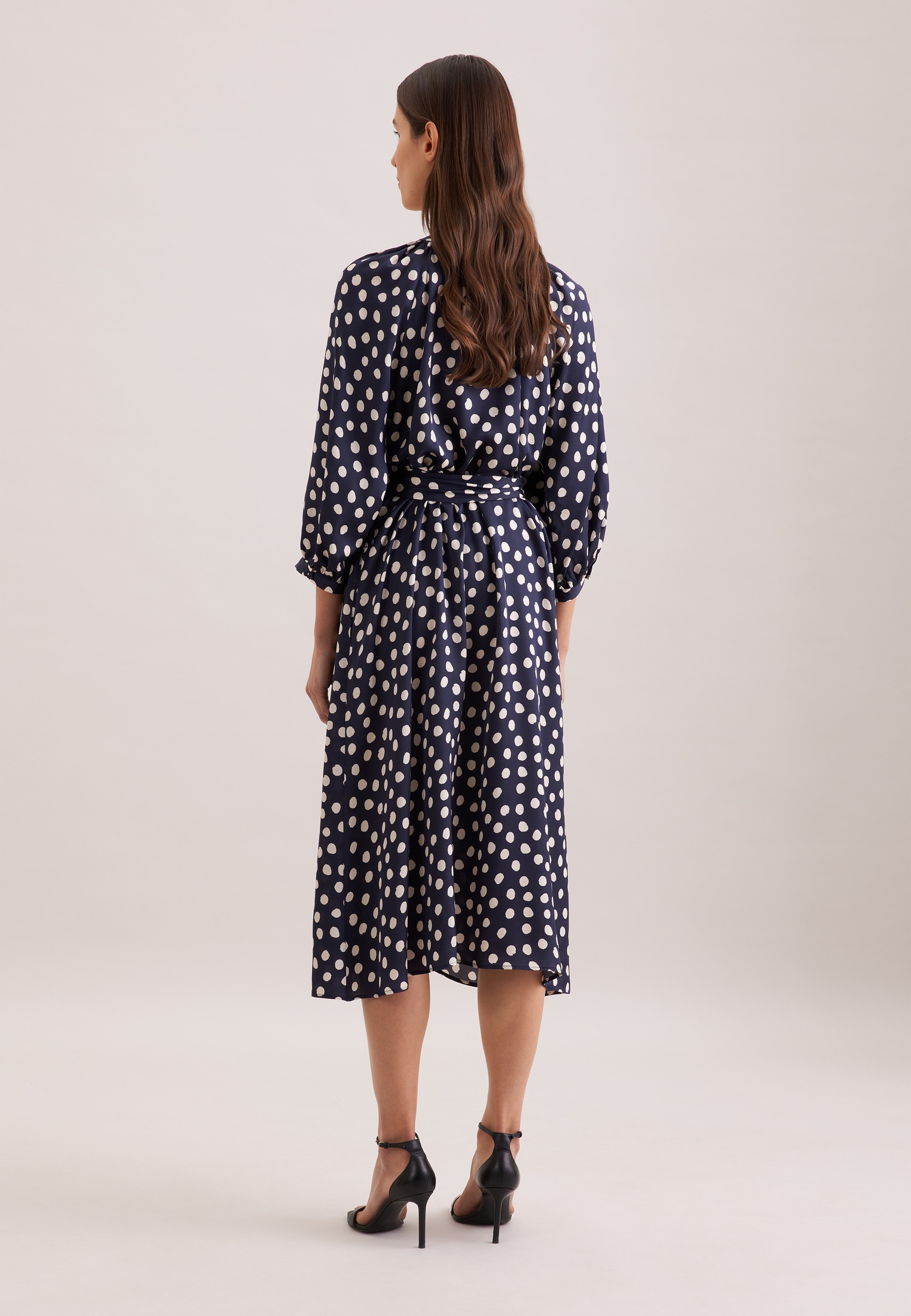 seidensticker Sommerkleid 3/4 V-Neck Druck