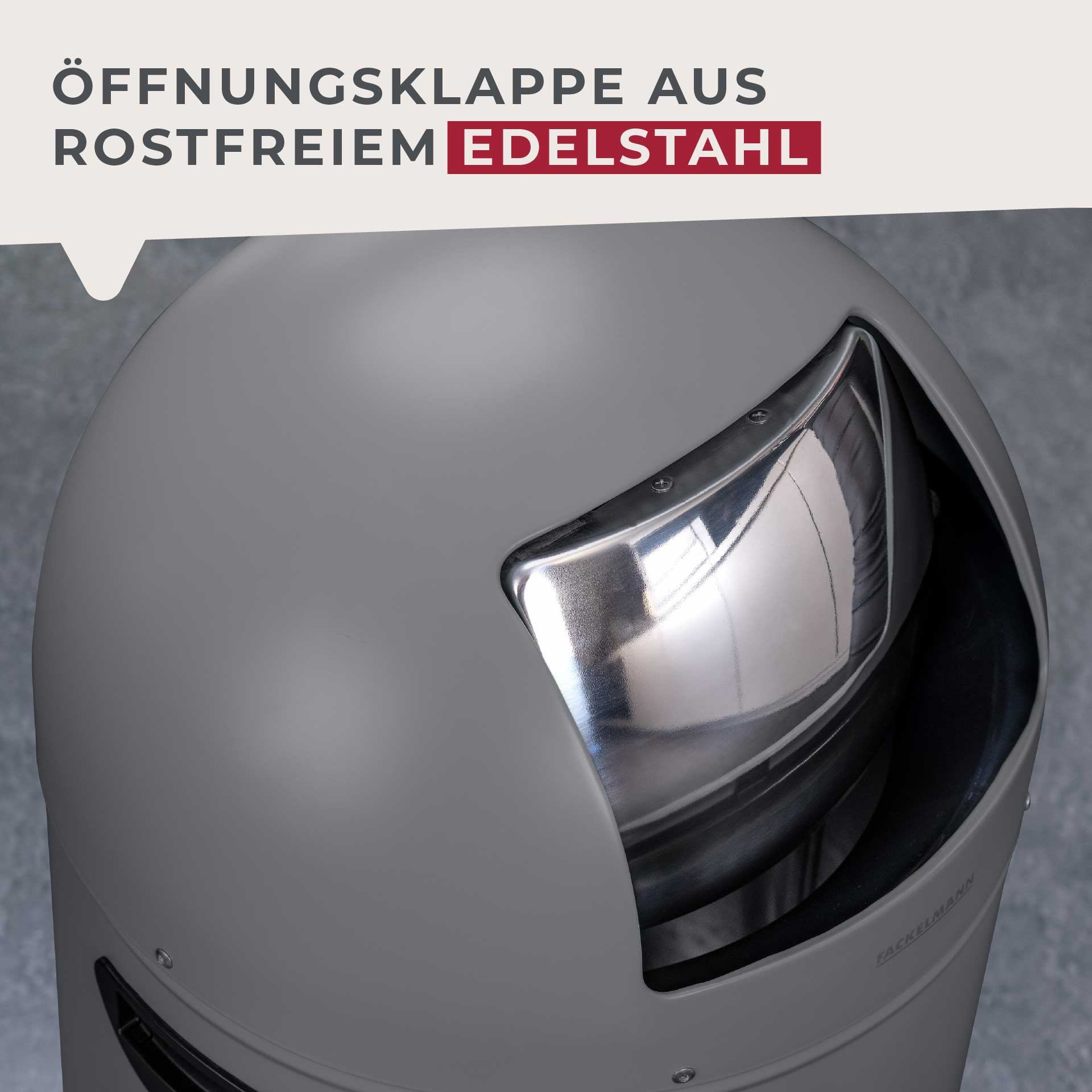 FACKELMANN Mülleimer »ROME, Pedal-Abfalleimer 33L« 1 Behälter Retro-Design, mit robustem Pedalmechanismus und Edelstahl-Inneneimer