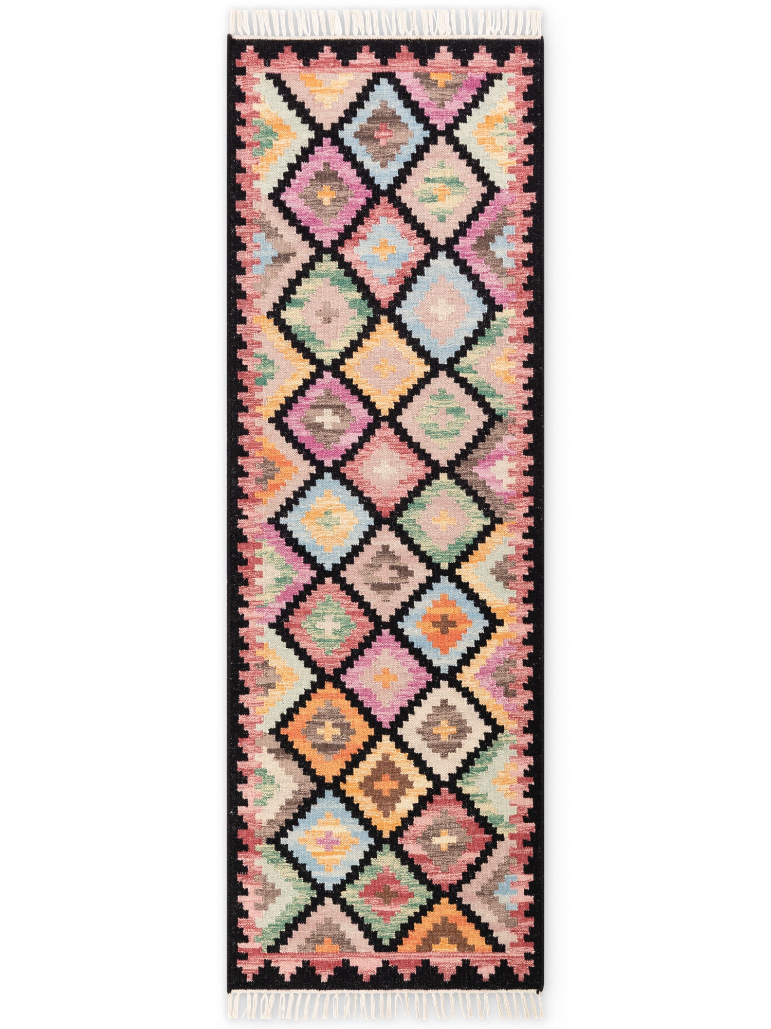 HANSE Home Teppich »Kelim Zara«, rechteckig, 3 mm Höhe, Wolle, Baumwolle, Natur, Handgewebt, orientalisch, Boho, traditionell