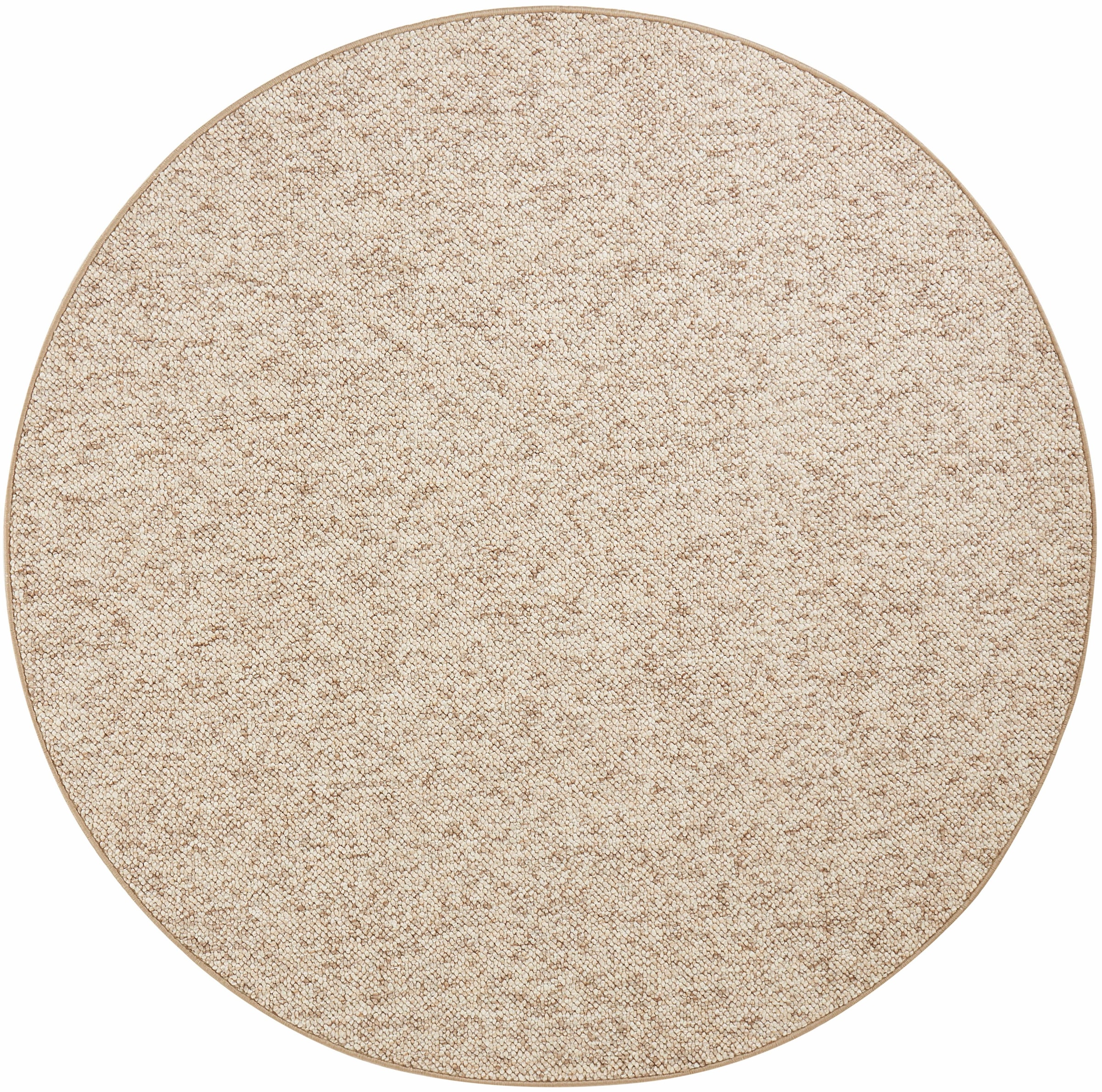HANSE Home Teppich »Wolly 2«, rund, 12 mm Höhe, Flachgewebe, Skandi, Woll-Optik, Esszimmer, Wohnzimmer, Flur