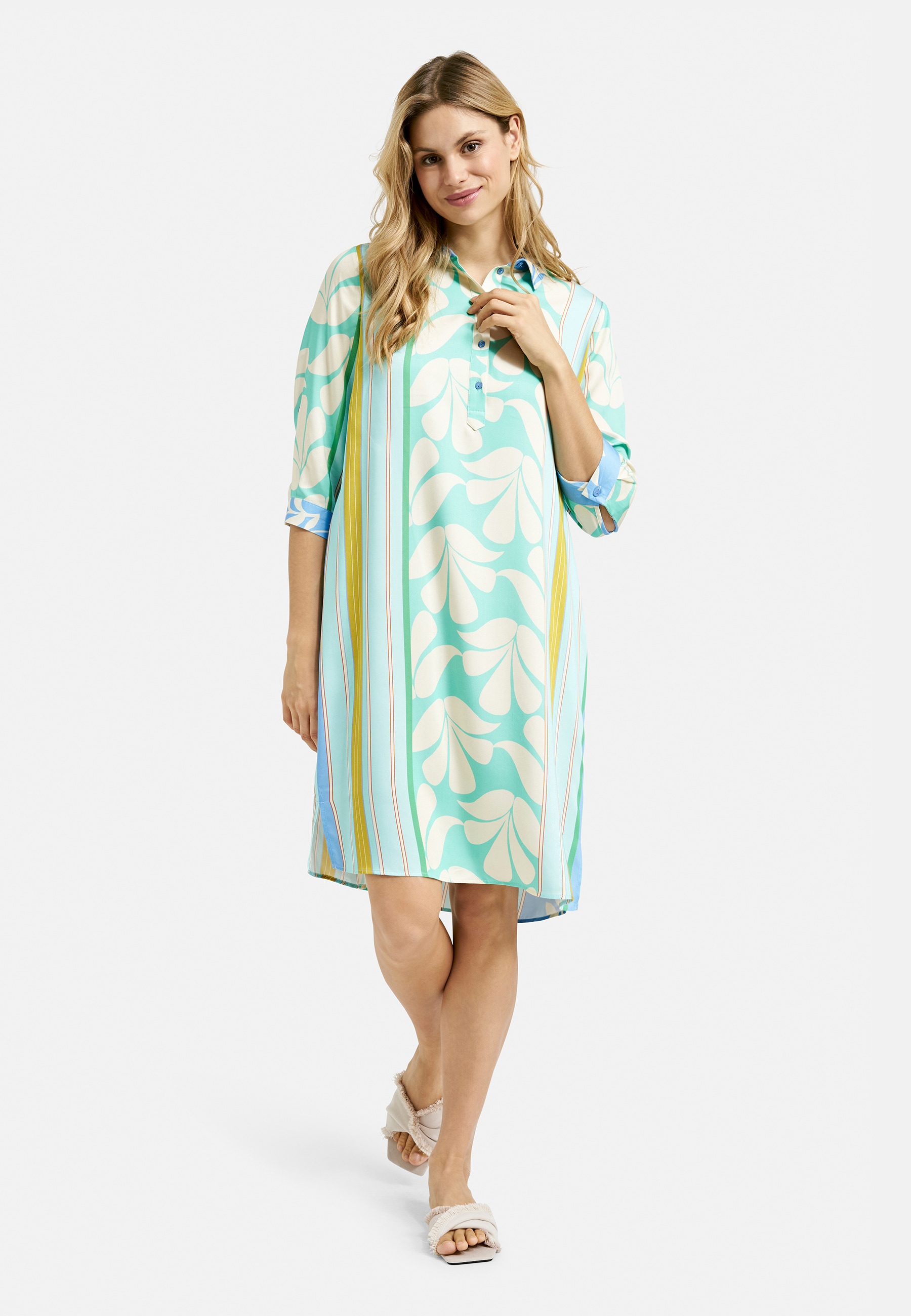 Milano Italy Sommerkleid, mit Seitenschlitze