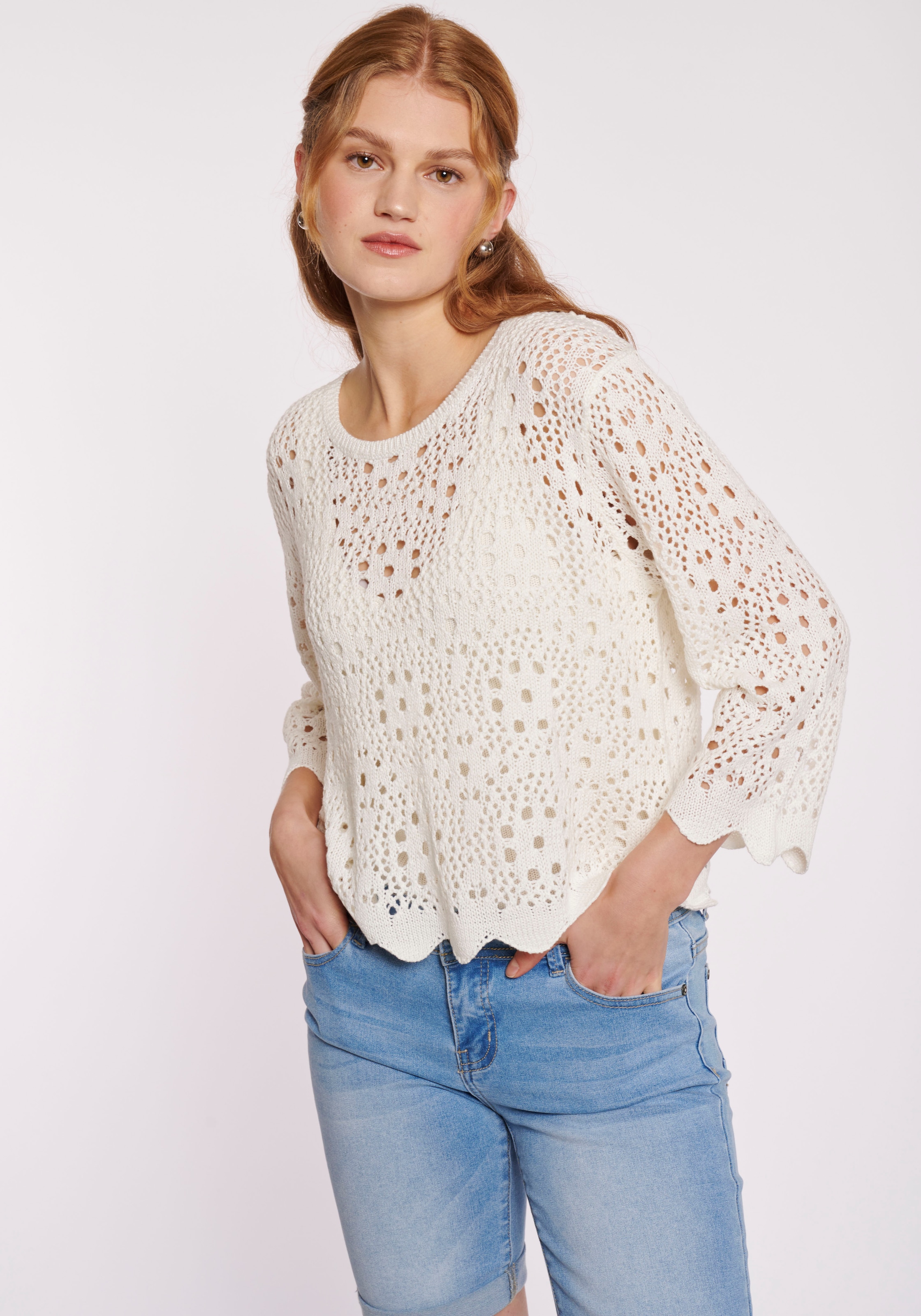 HaILY’S Strickpullover "3/4 A SK Ma44ra" günstig online kaufen