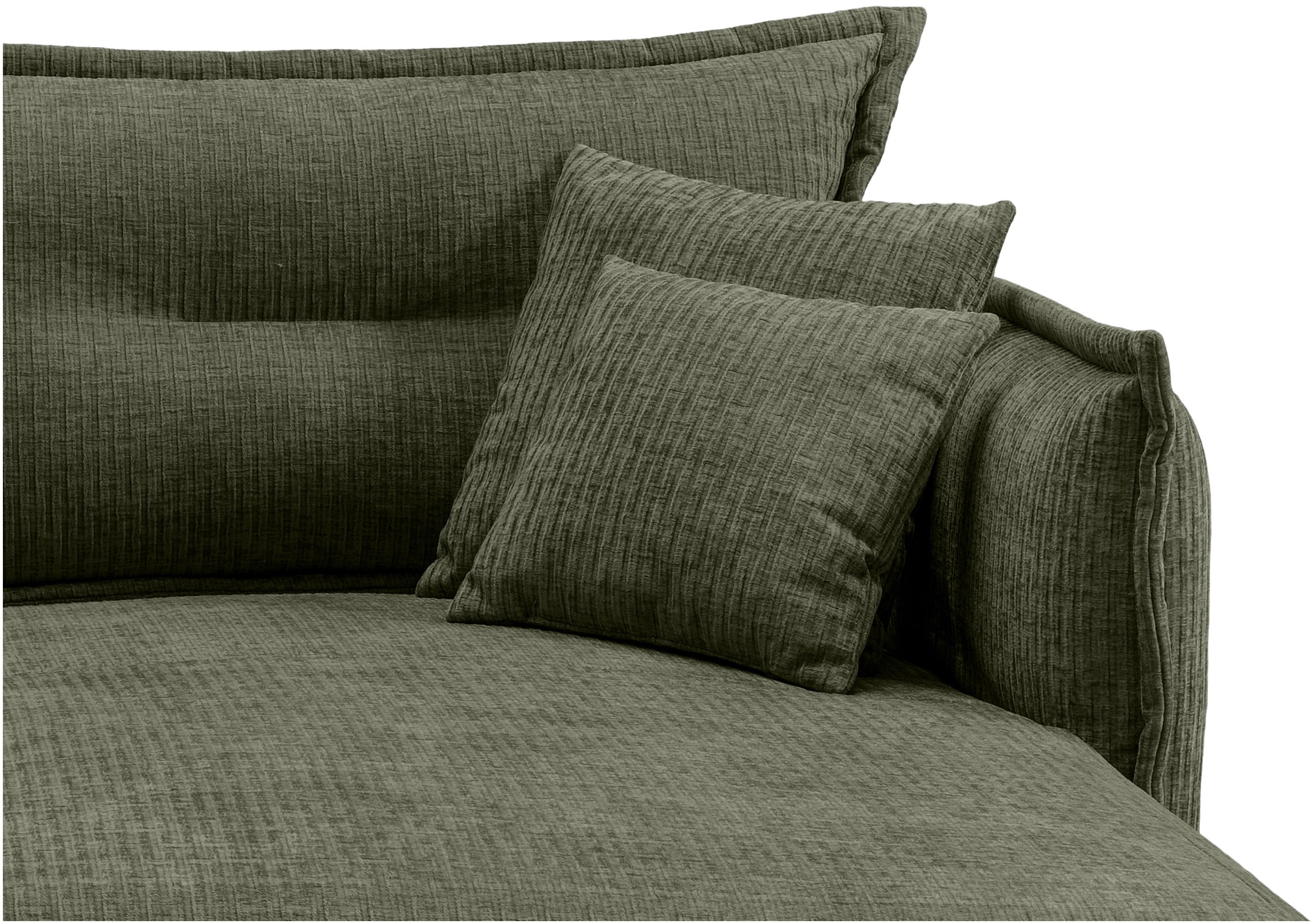 INOSIGN Ecksofa »Lazio modern und bequem, schmale Armlehnen, tolle Detailverarbeitung«, zwei verschiedene Fußfarben wählbar