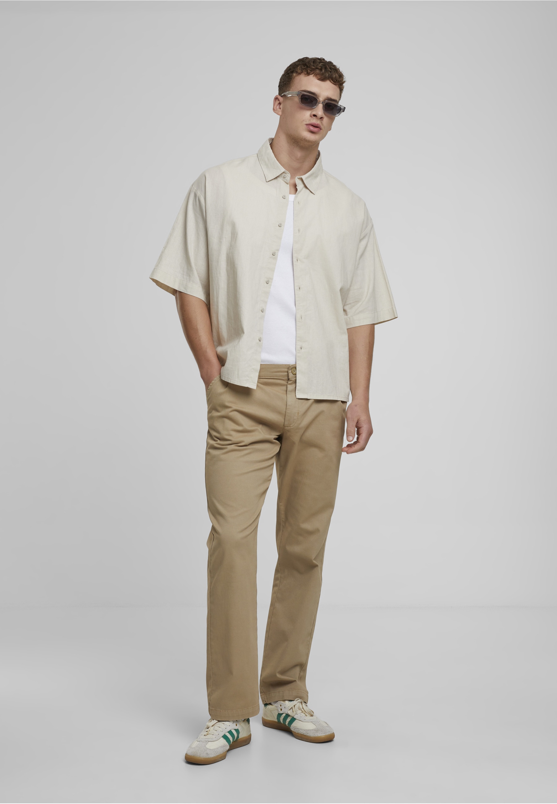 URBAN CLASSICS Stoffhose »Urban Classics Pleated Twill Pants«