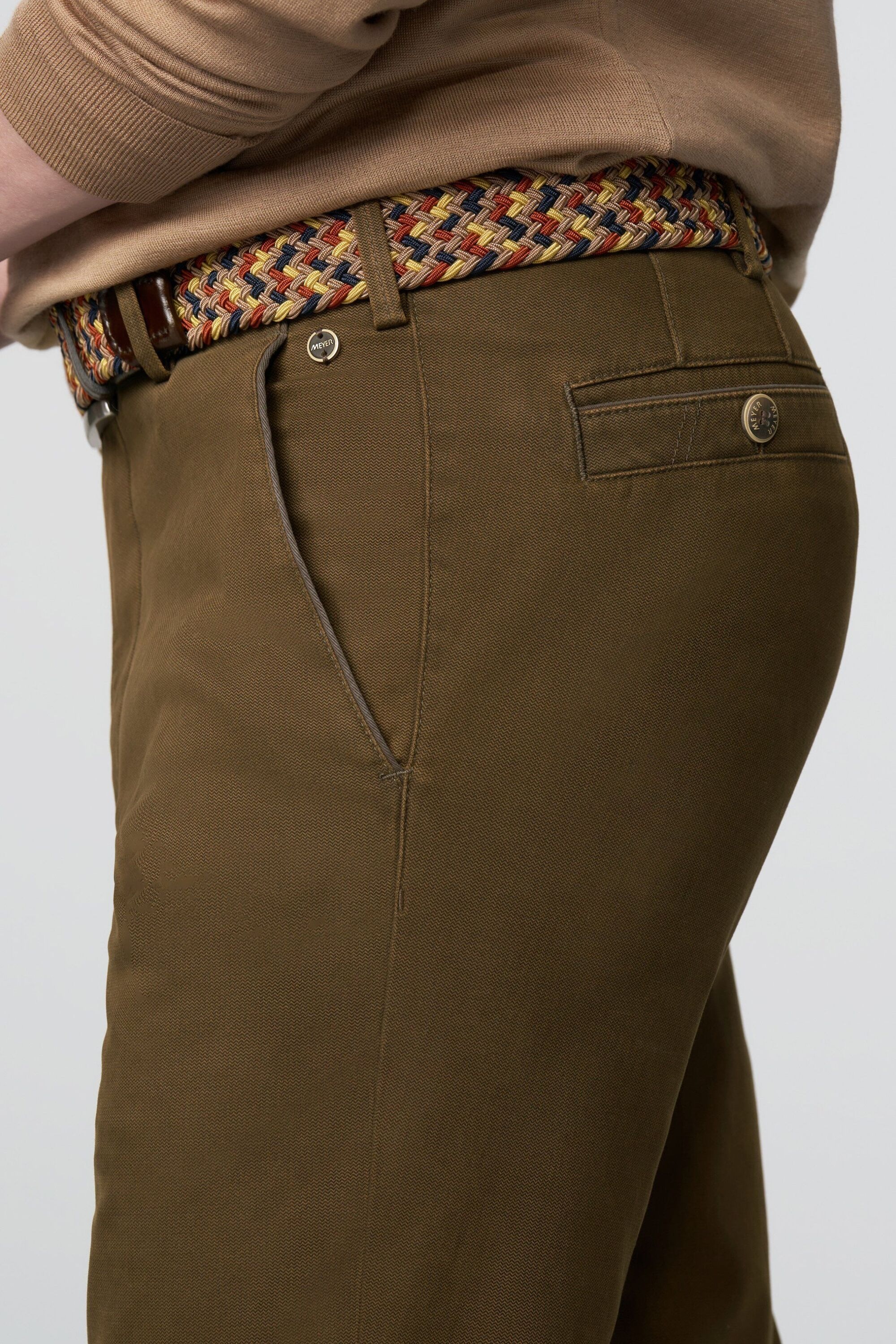 MEYER Chinos »New York«, aus reiner Bio-Baumwolle