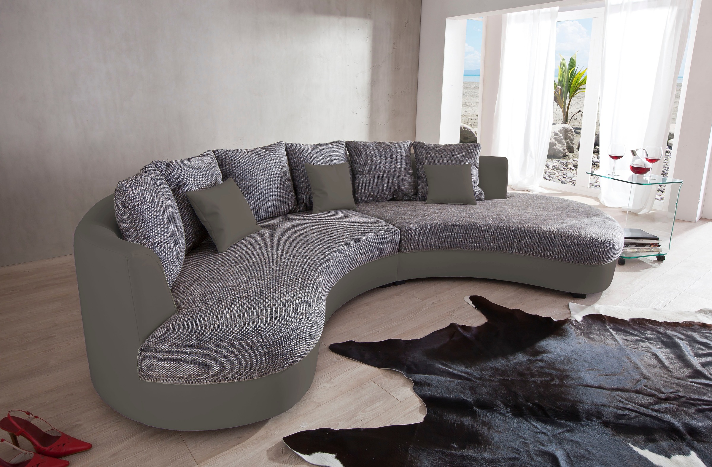 Home affaire Ecksofa "Limoncello organische Formensprache, OTTOs Choice, L- günstig online kaufen