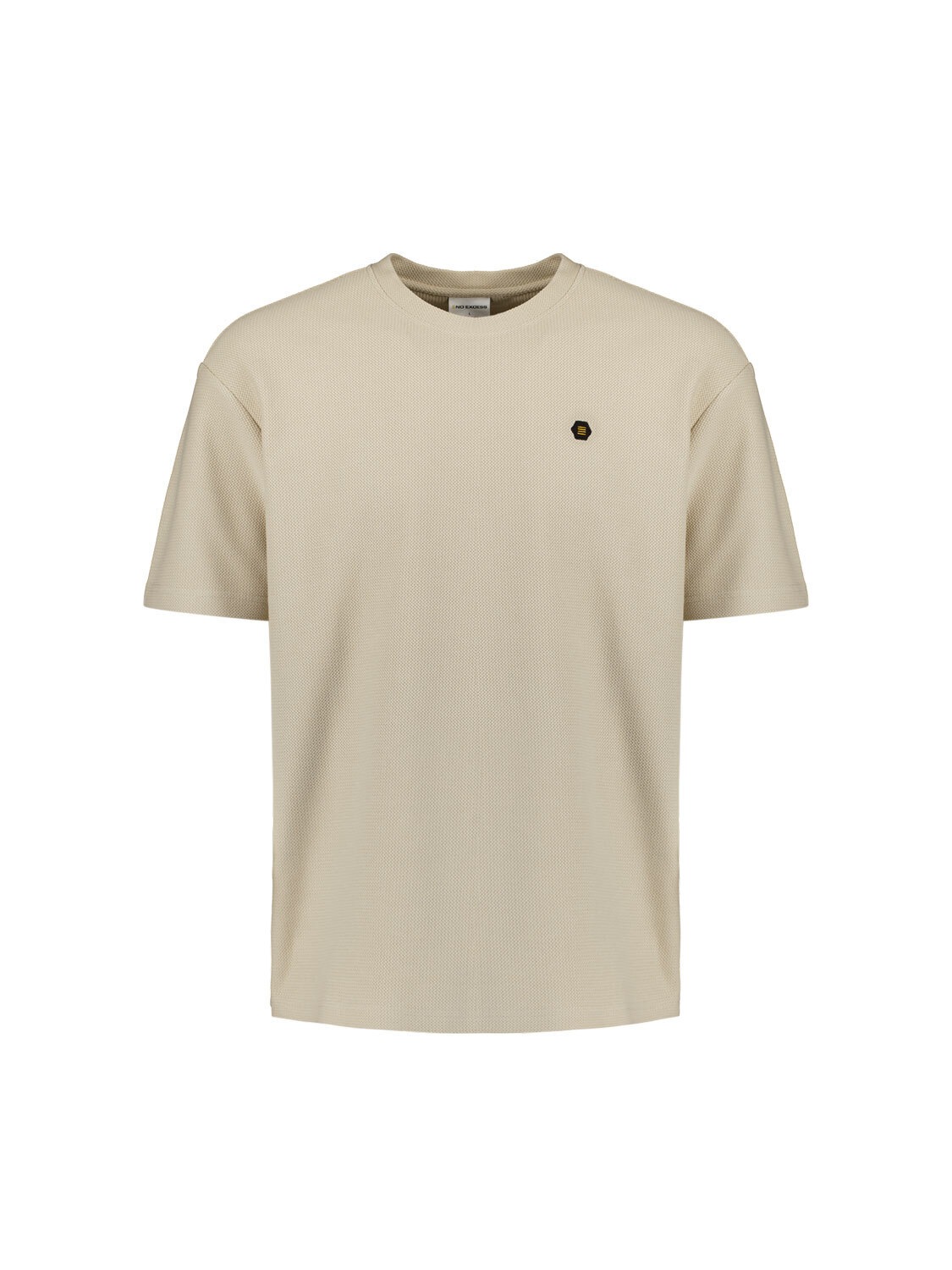 NO EXCESS T-Shirt »No Excess Jacquard crewneck t-shirt«
