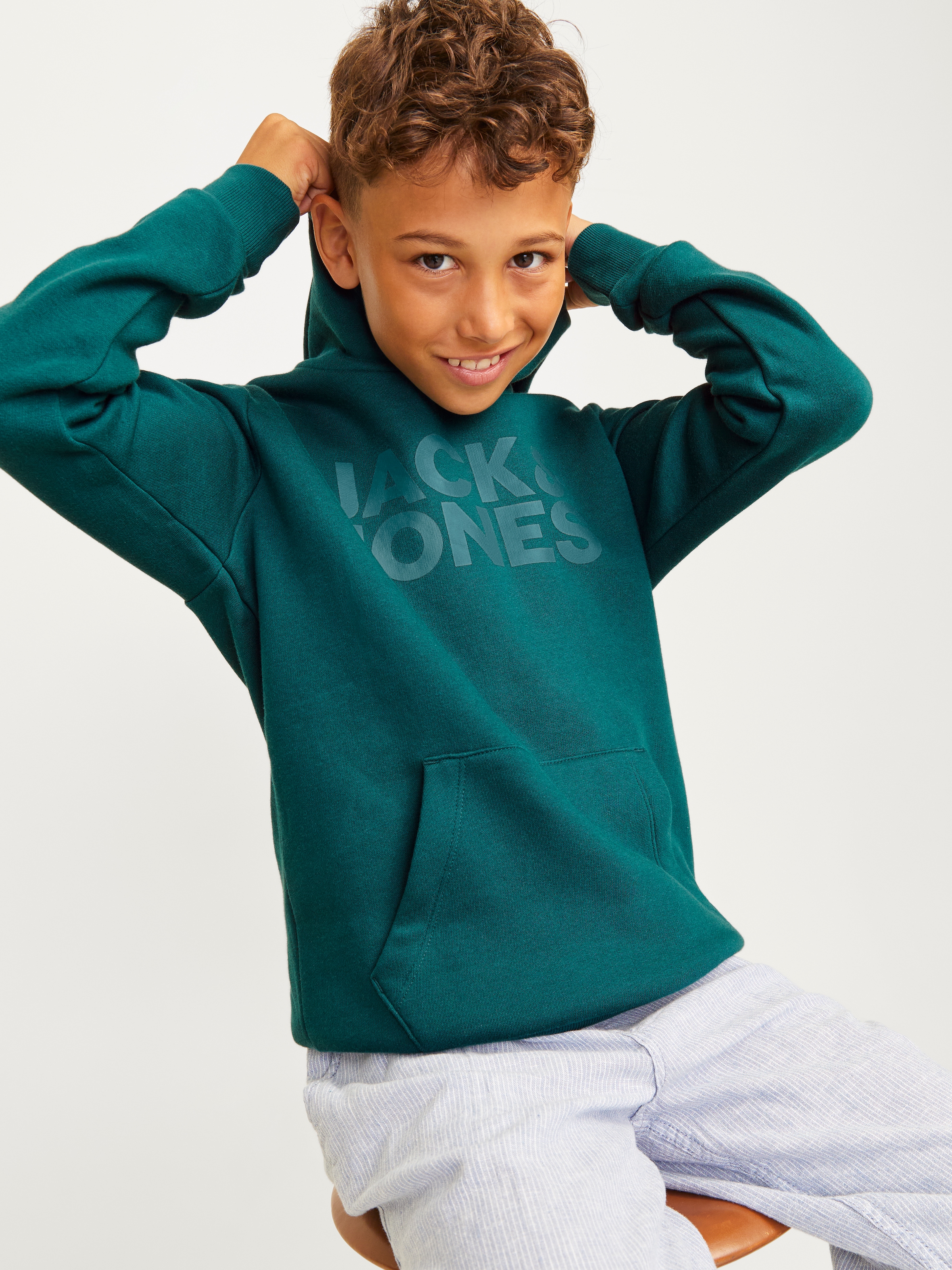 Jack & Jones Junior Kapuzensweatshirt »JJECORP LOGO SWEAT HOOD«