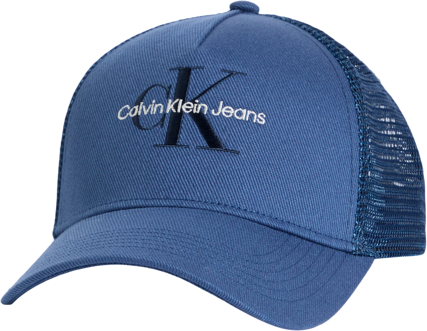 Calvin Klein Jeans Baseball Cap "MONOLOGO 5 PANEL MESH BACK CAP", mit Logostickerei