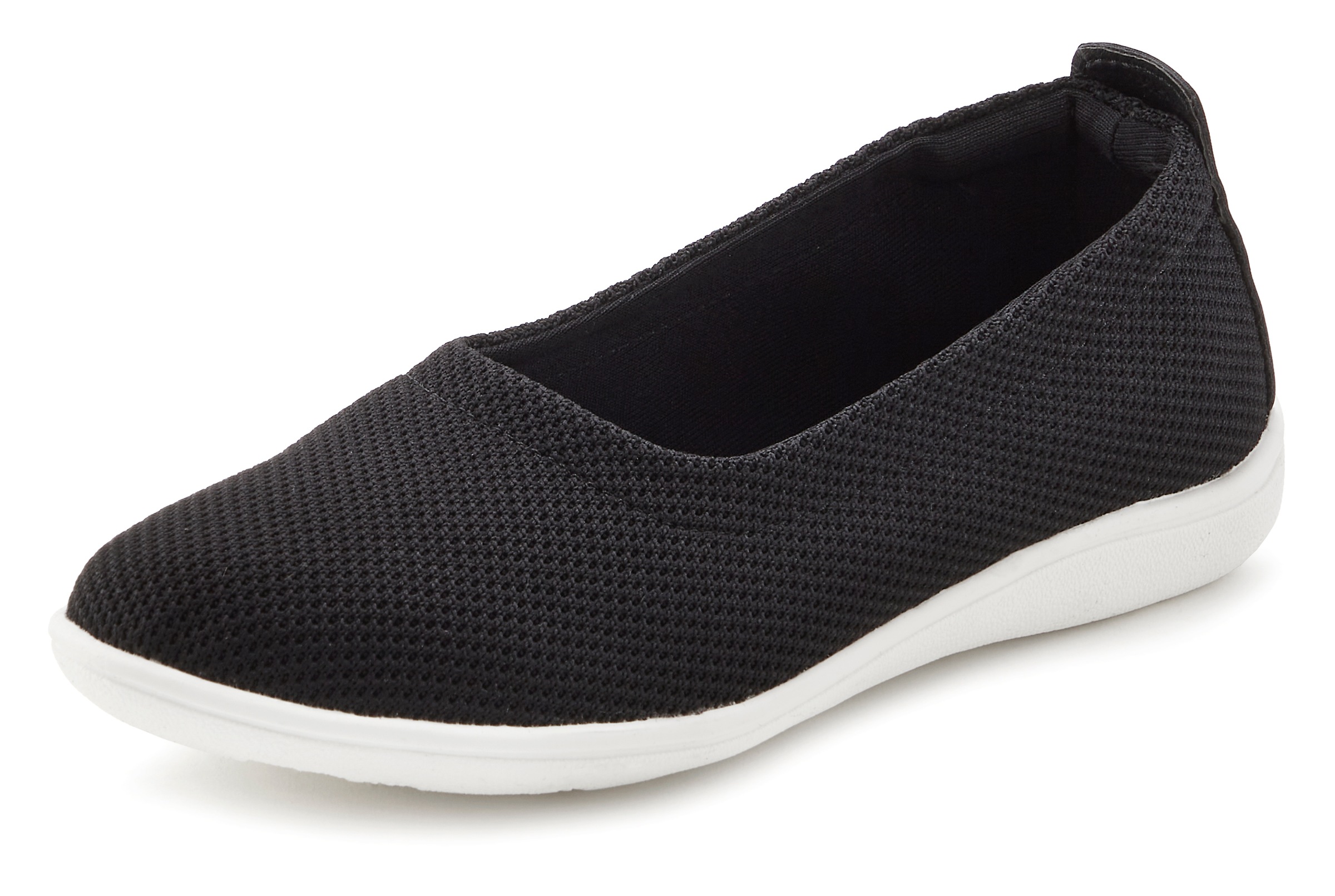 Vivance Slipper, Ballerina in leichter Mesh-Optik zum Reinschlüpfen VEGAN günstig online kaufen