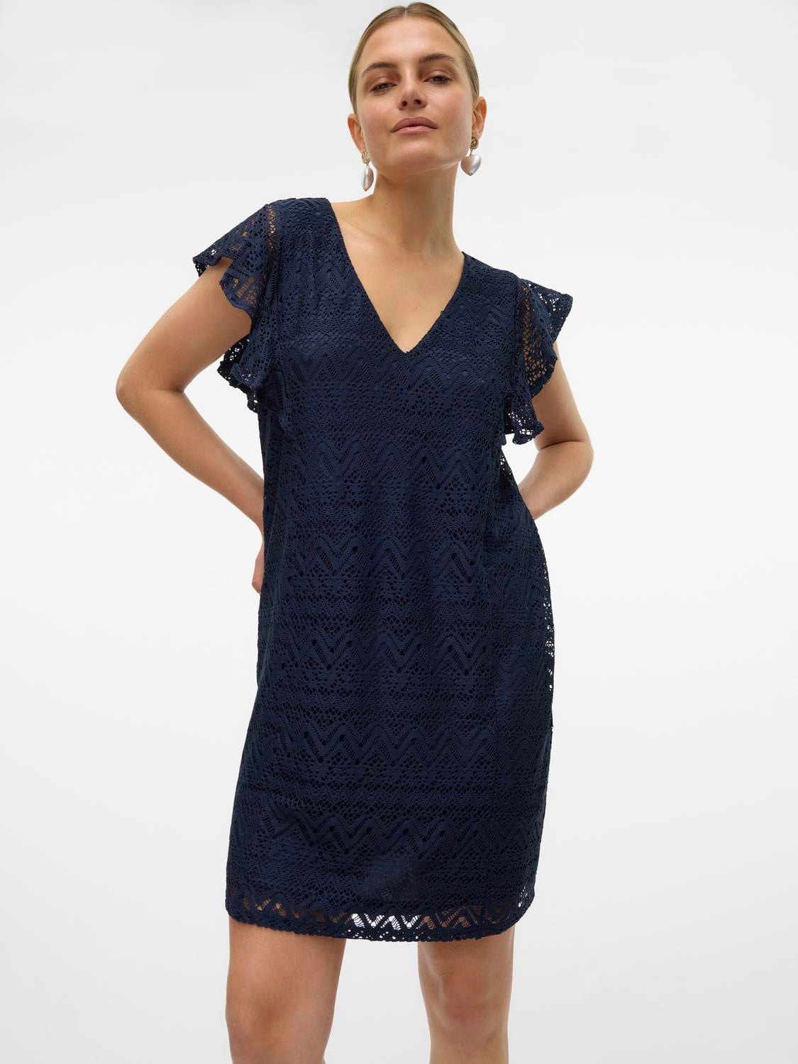 Vero Moda Minikleid »VMMAYA SHORT FRILL DRESS JRS SPE«