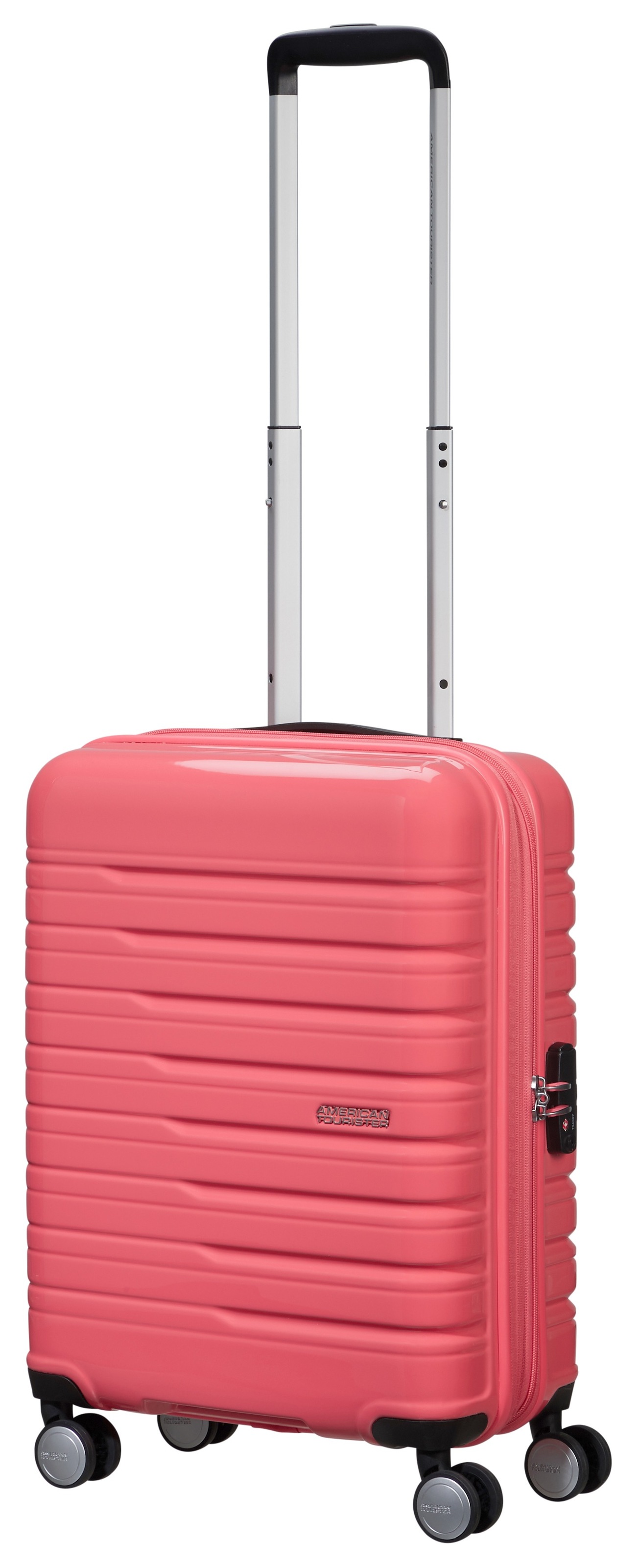 American Tourister® Handgepäck-Trolley »FLASHLINE POP Suitcase 55«, 4 St. Rollen, Handgepäck-Koffer Reisegepäck Koffer TSA-Zahlenschloss