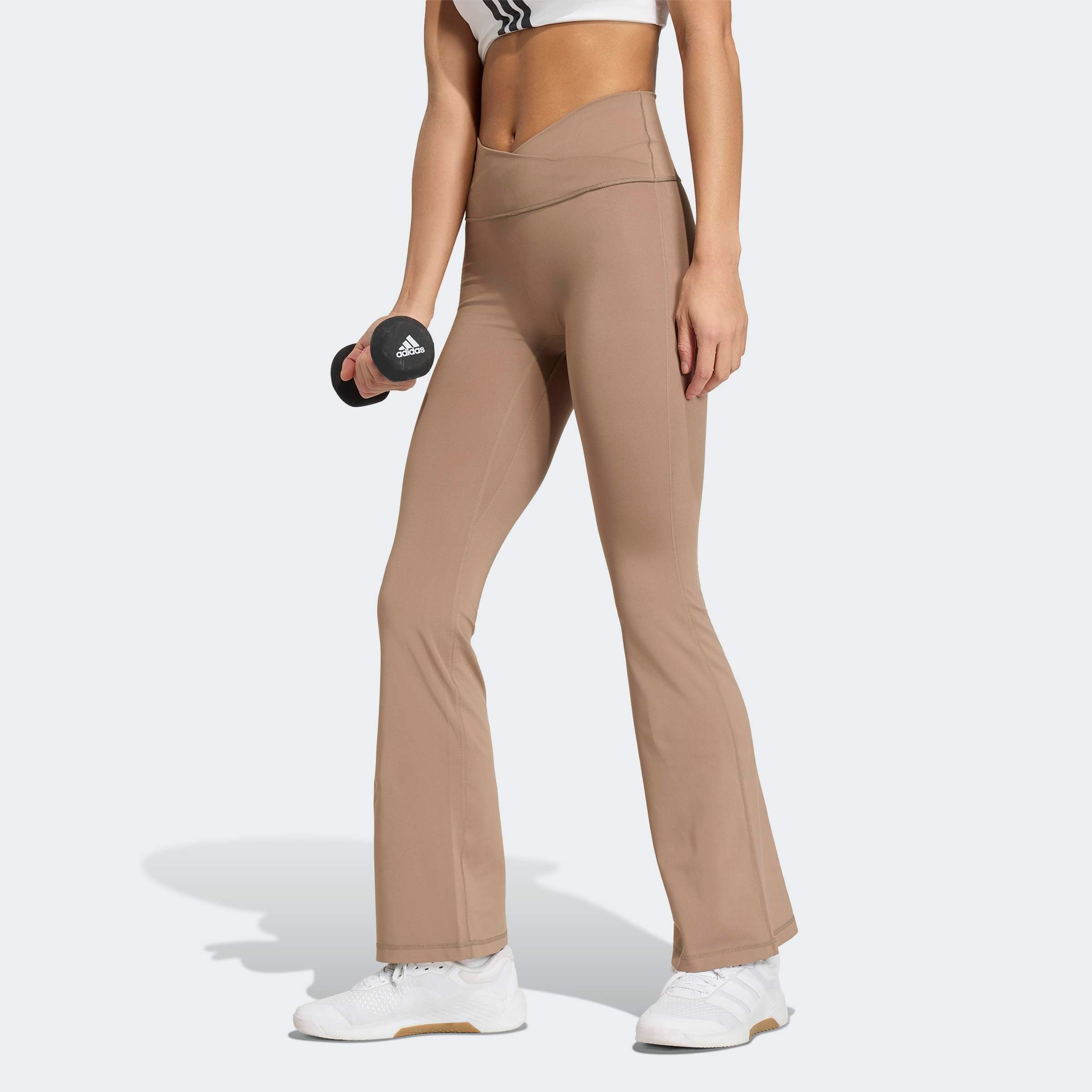 adidas Performance Trainingstights "3-STREIFEN STUDIO ALL ME FLARE X-OVER LEGGINGS"