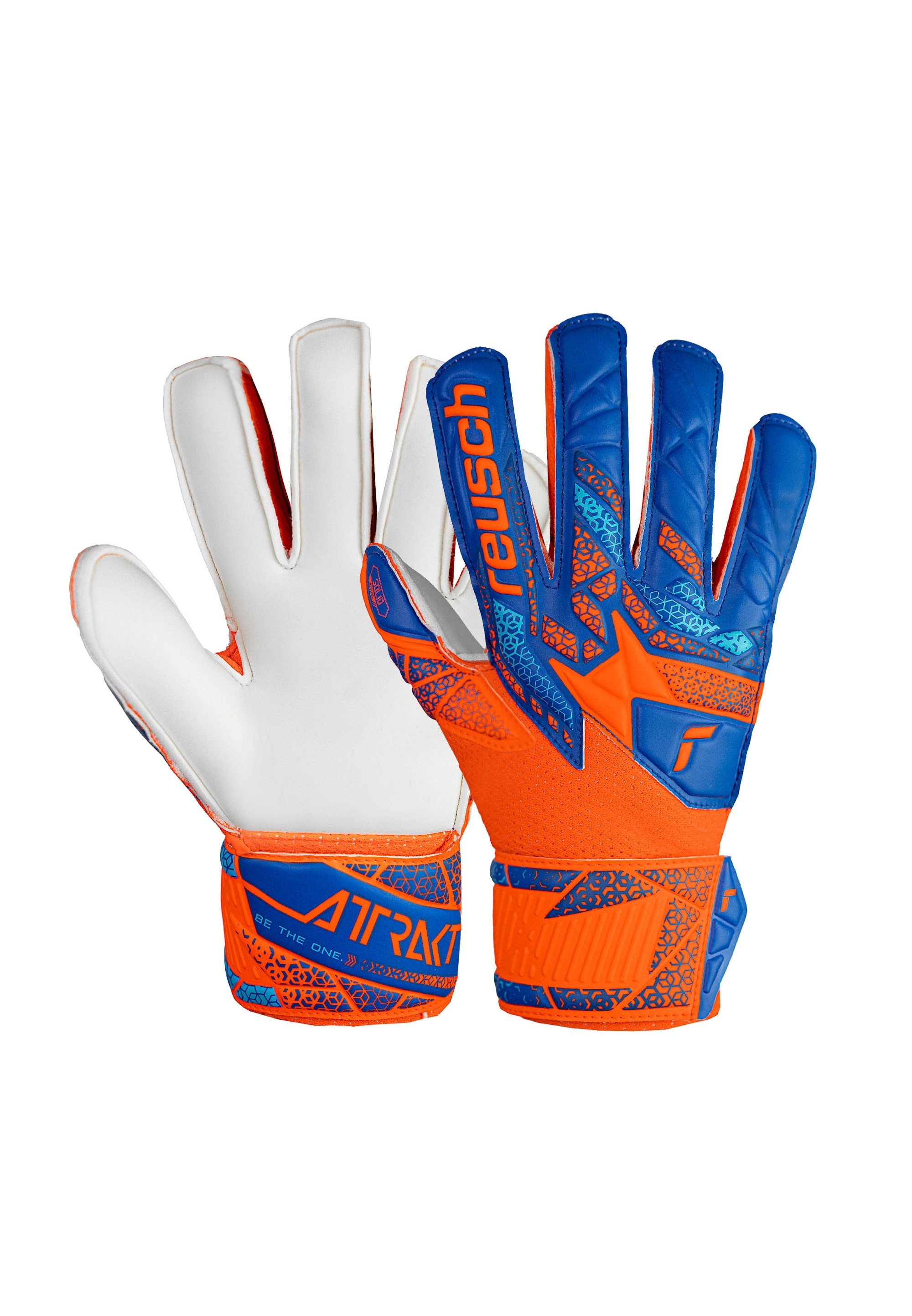 Reusch Torwarthandschuhe "Torwarthandschuhe Attrakt-Solid Finger Support Junior Expanse Cut" mit Expanse Cut