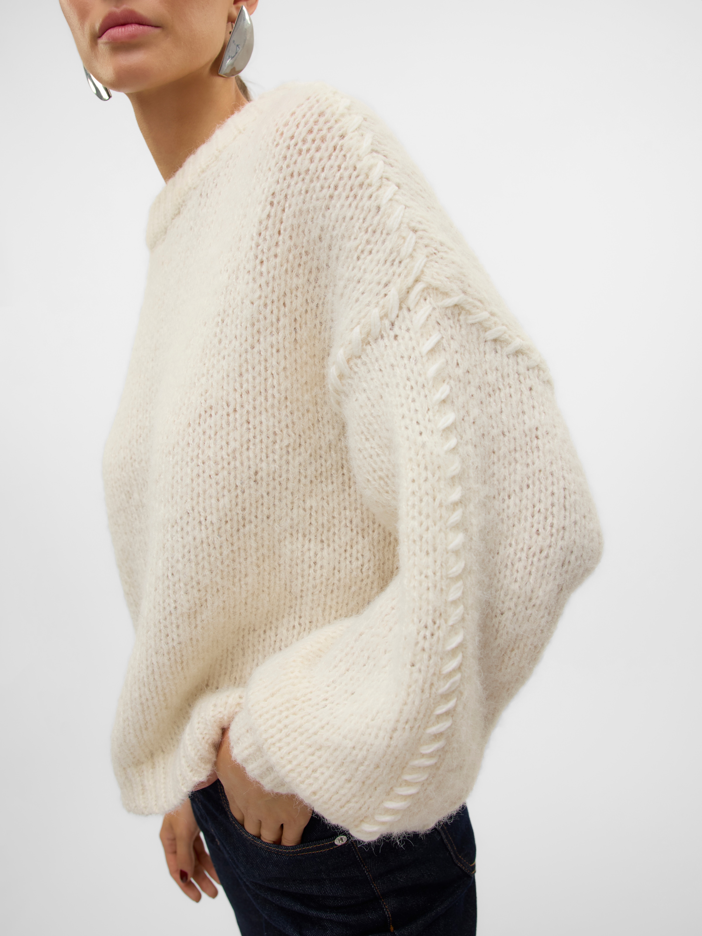 Vero Moda Rundhalspullover »VMFENG LS O-NECK PULLOVER GA BOO«