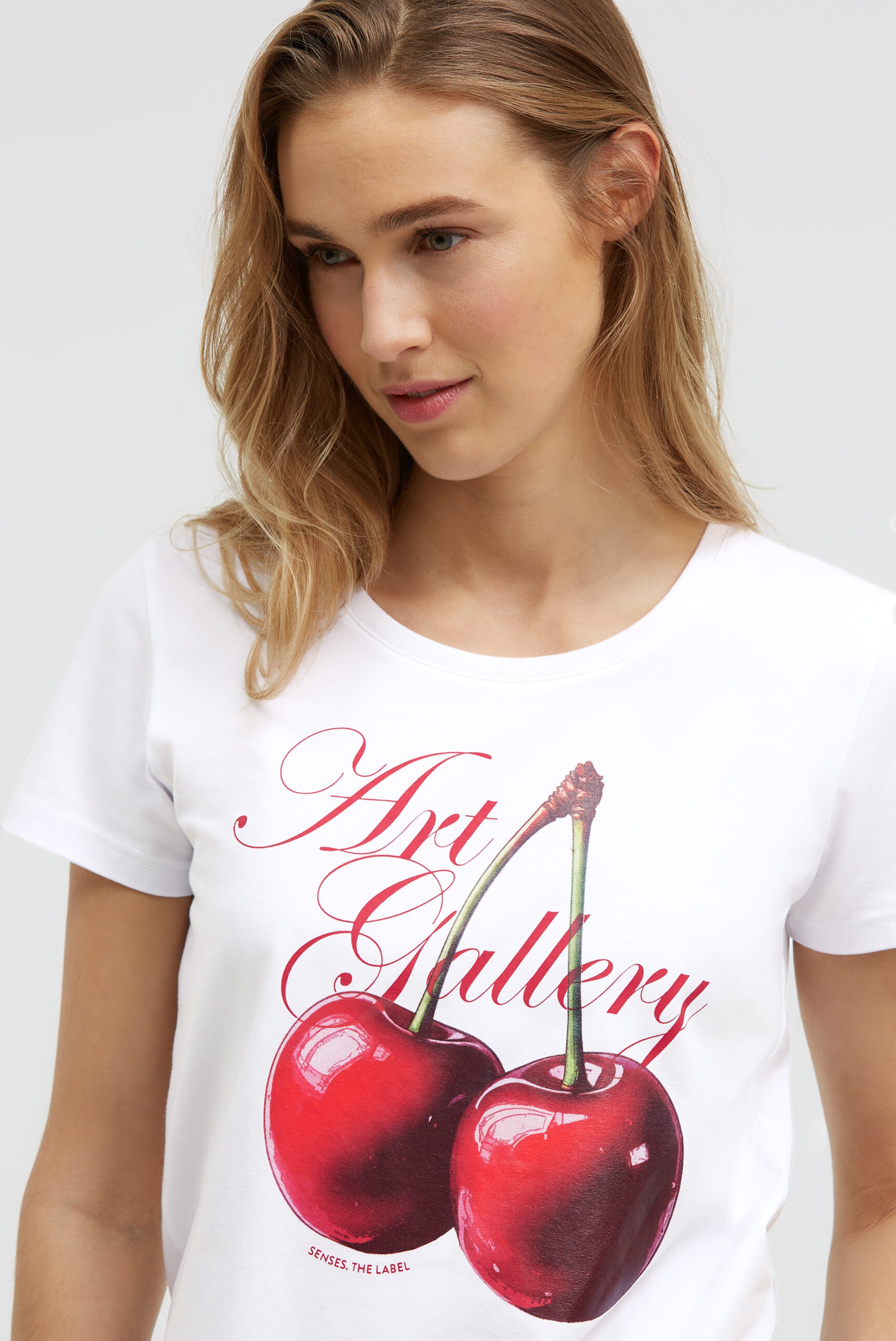 SENSES.THE LABEL Rundhalsshirt mit Baumwolle
