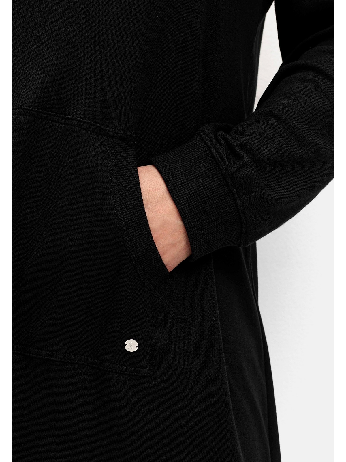 Thumbnail - Sheego Sweatkleid "Große Größen", in leichter A-Linie, mit Kängurutasche