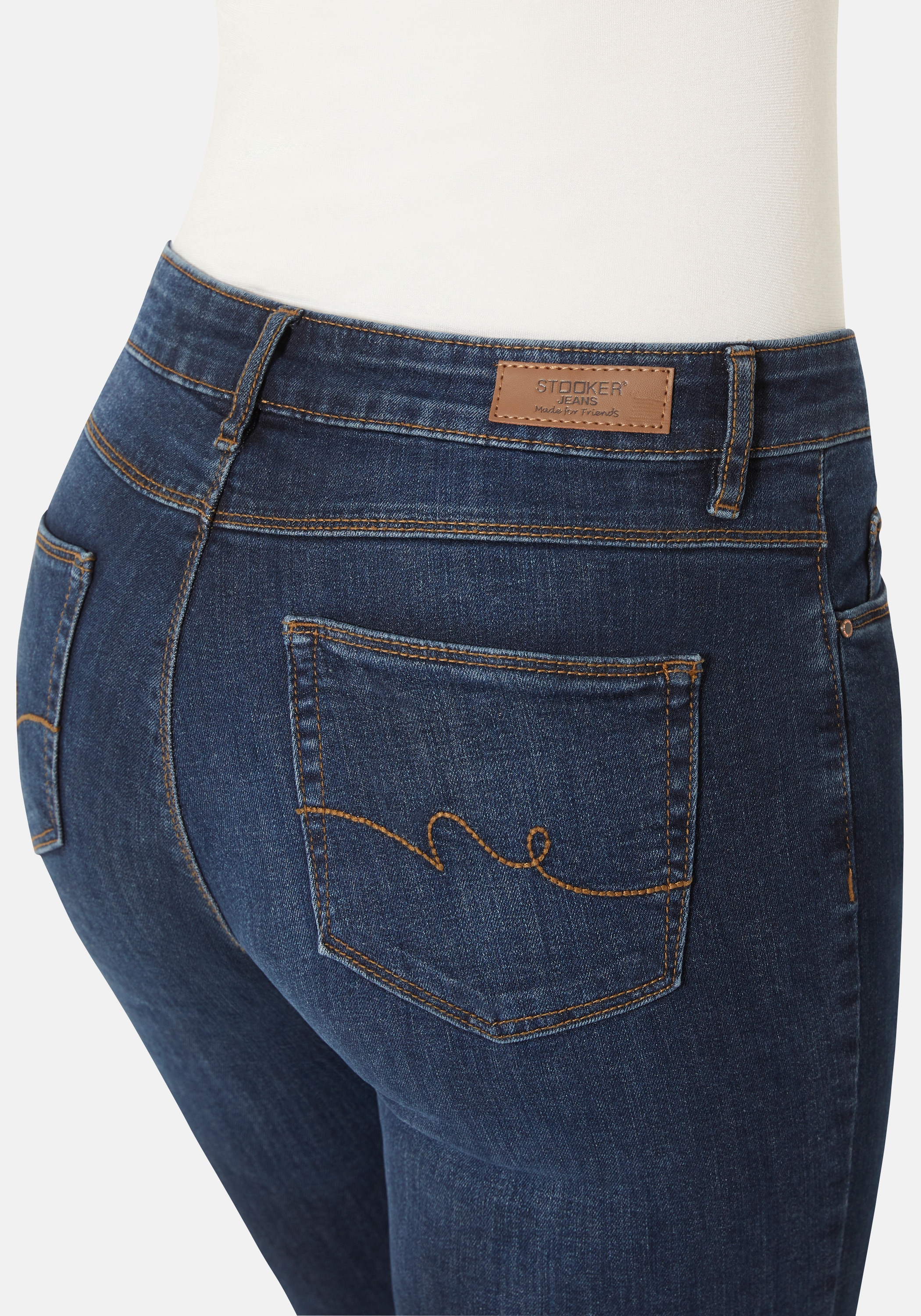STOOKER WOMEN 5-Pocket-Jeans »Zermatt Denim Straight Fit«, Straight Fit Casual Clean Wash Denim Jeans für Damen
