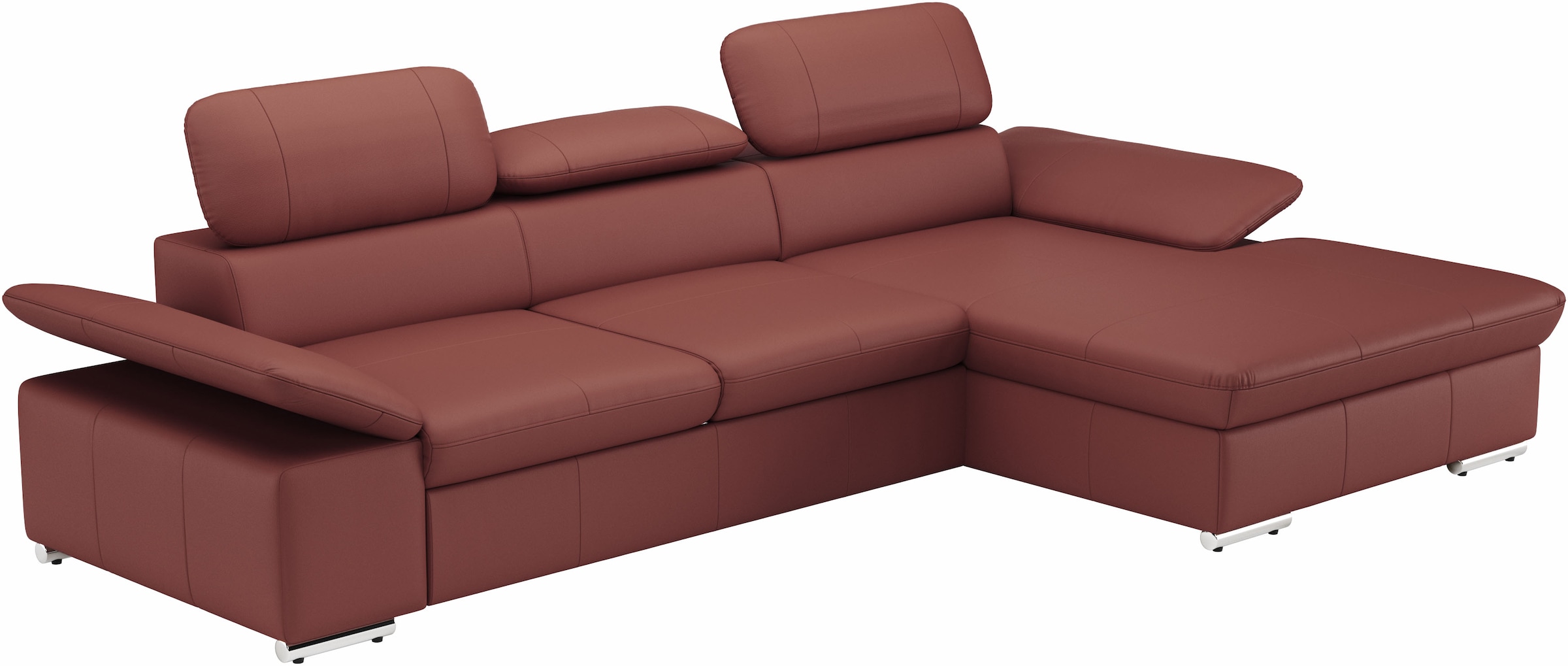 sit&more Ecksofa »Valantine L-Form«, inkl. Kopf- und Armteilverstellung, wahlweise mit Bettfunktion