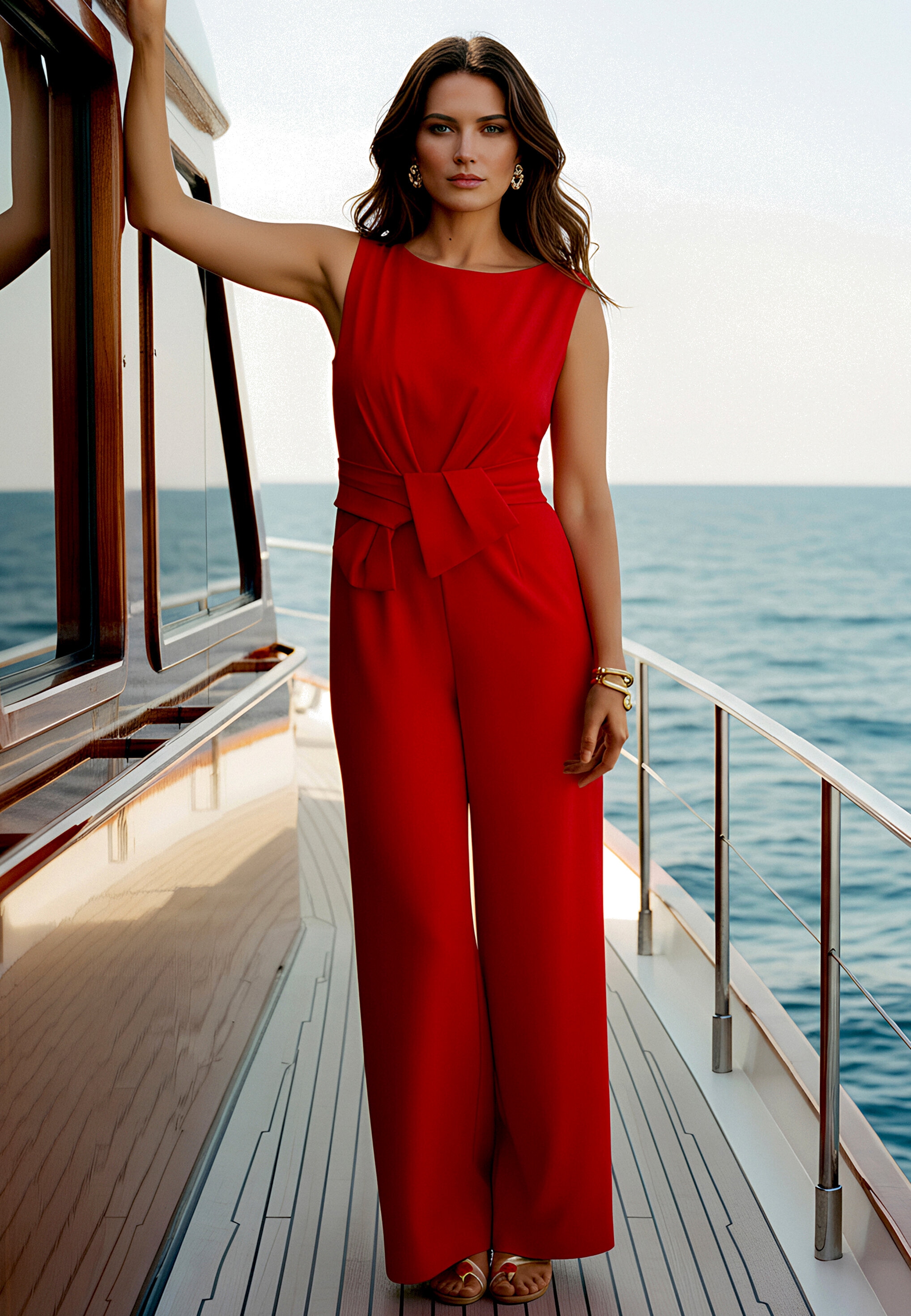 Vera Mont Overall »Damen mit weitem Bein« 1 Bunddetail