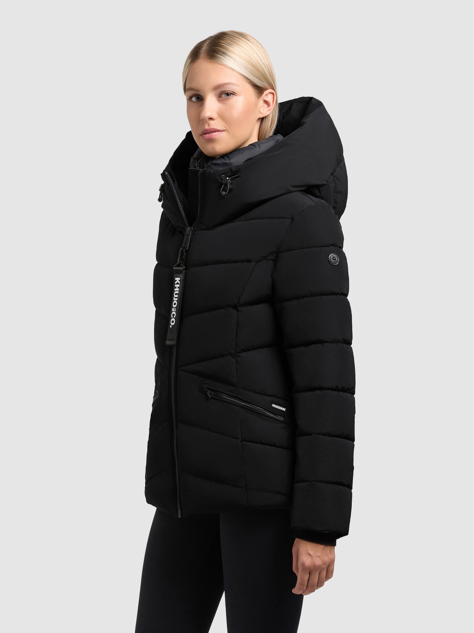 khujo Steppjacke "HERSCH" mit Kapuze Kapuze mit elastischem Kordelzug, elas günstig online kaufen