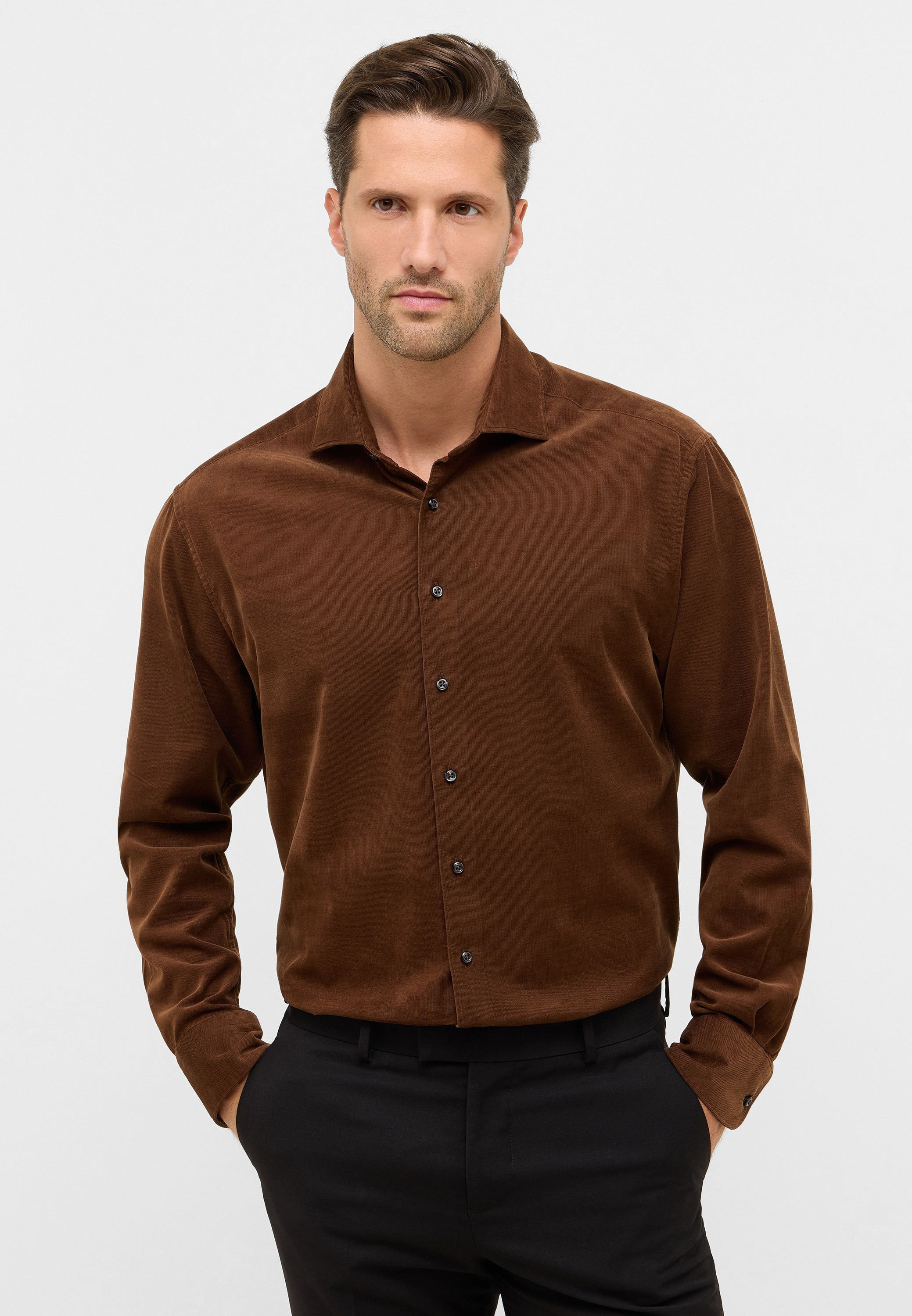 Eterna Langarmhemd "MODERN FIT" EASY IRON (bügelleicht) günstig online kaufen