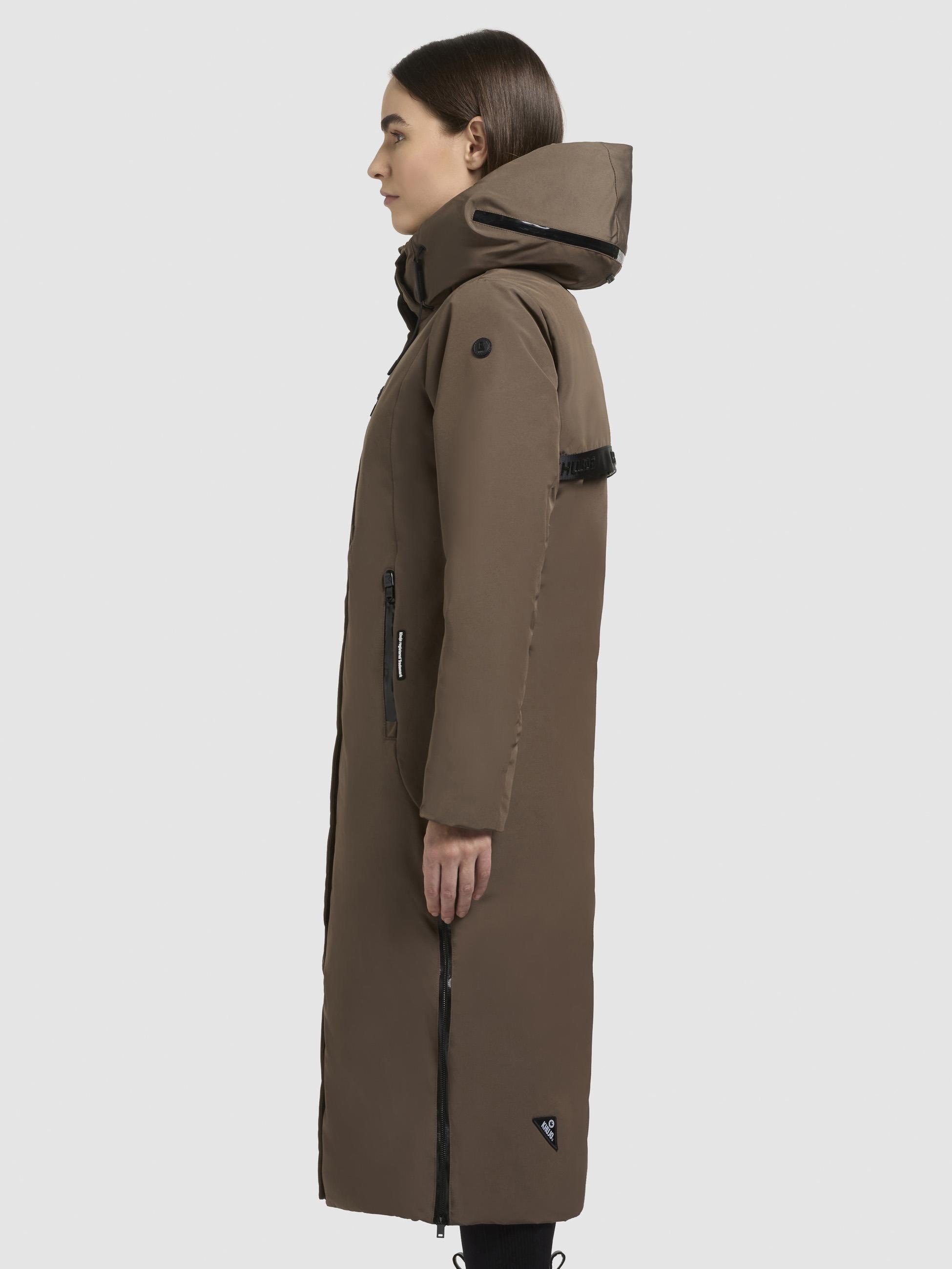 khujo Wintermantel »Lofi2-YM«, Langer Damen Winterparka mit Kapuze