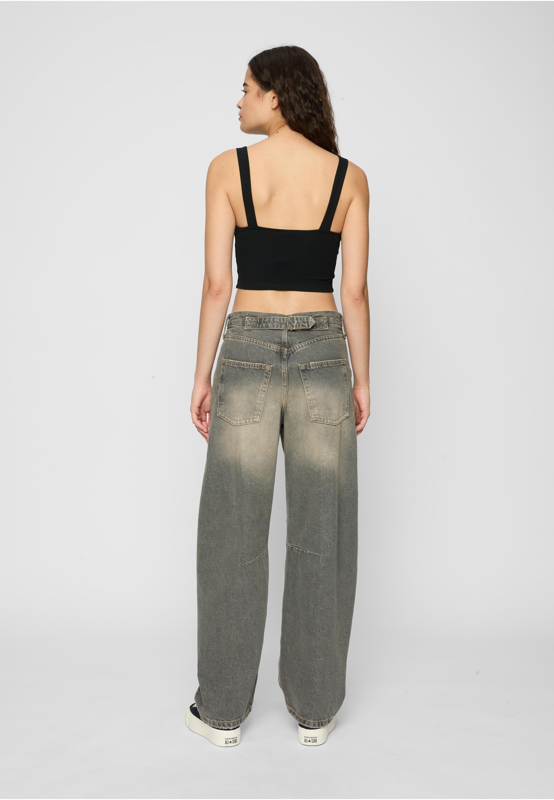 URBAN CLASSICS T-Shirt »Urban Classics Damen Ladies Cropped Top 2-Pack«, (1 tlg.)
