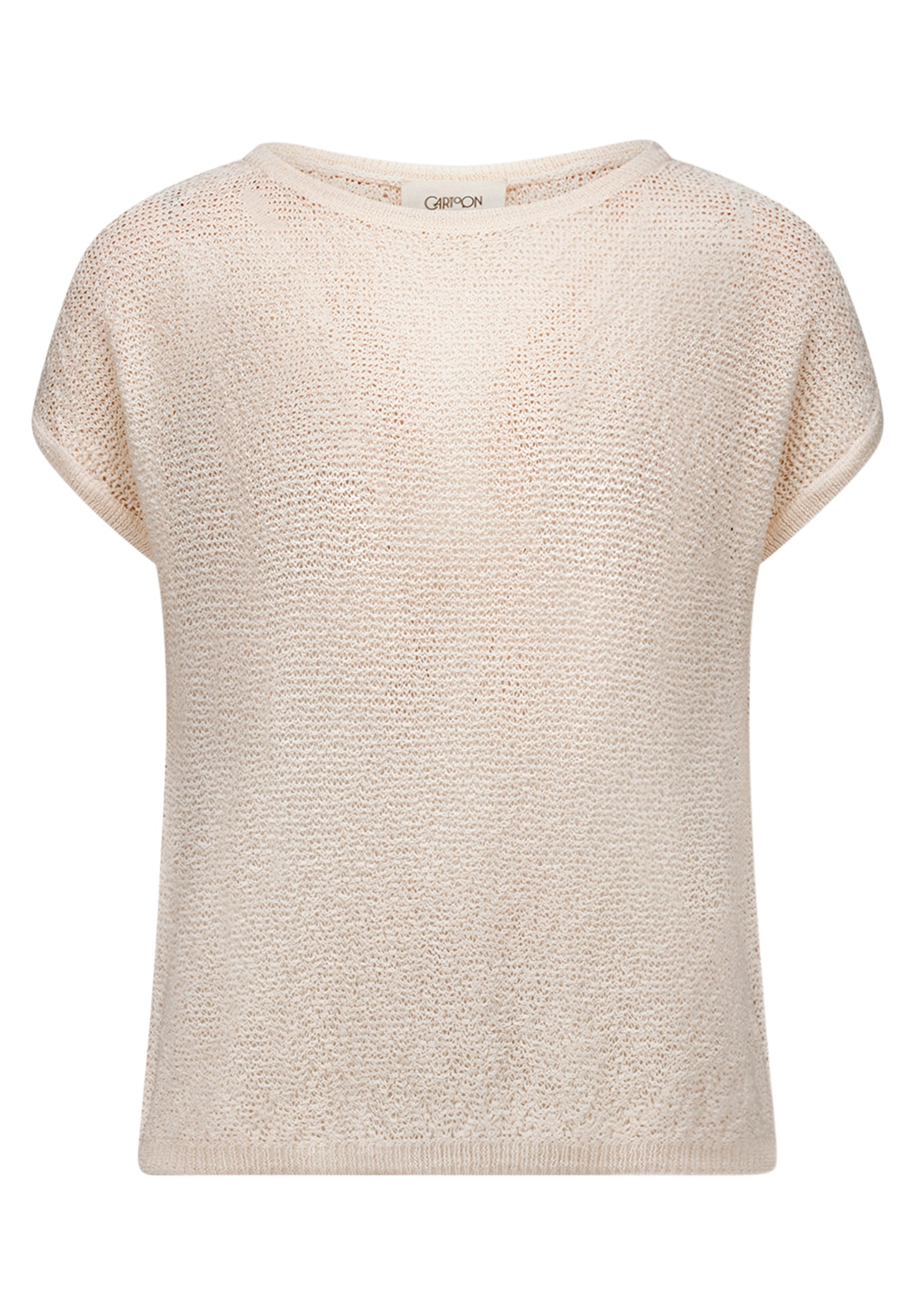 Cartoon Stricktop »Damen mit Rundhalsausschnitt«