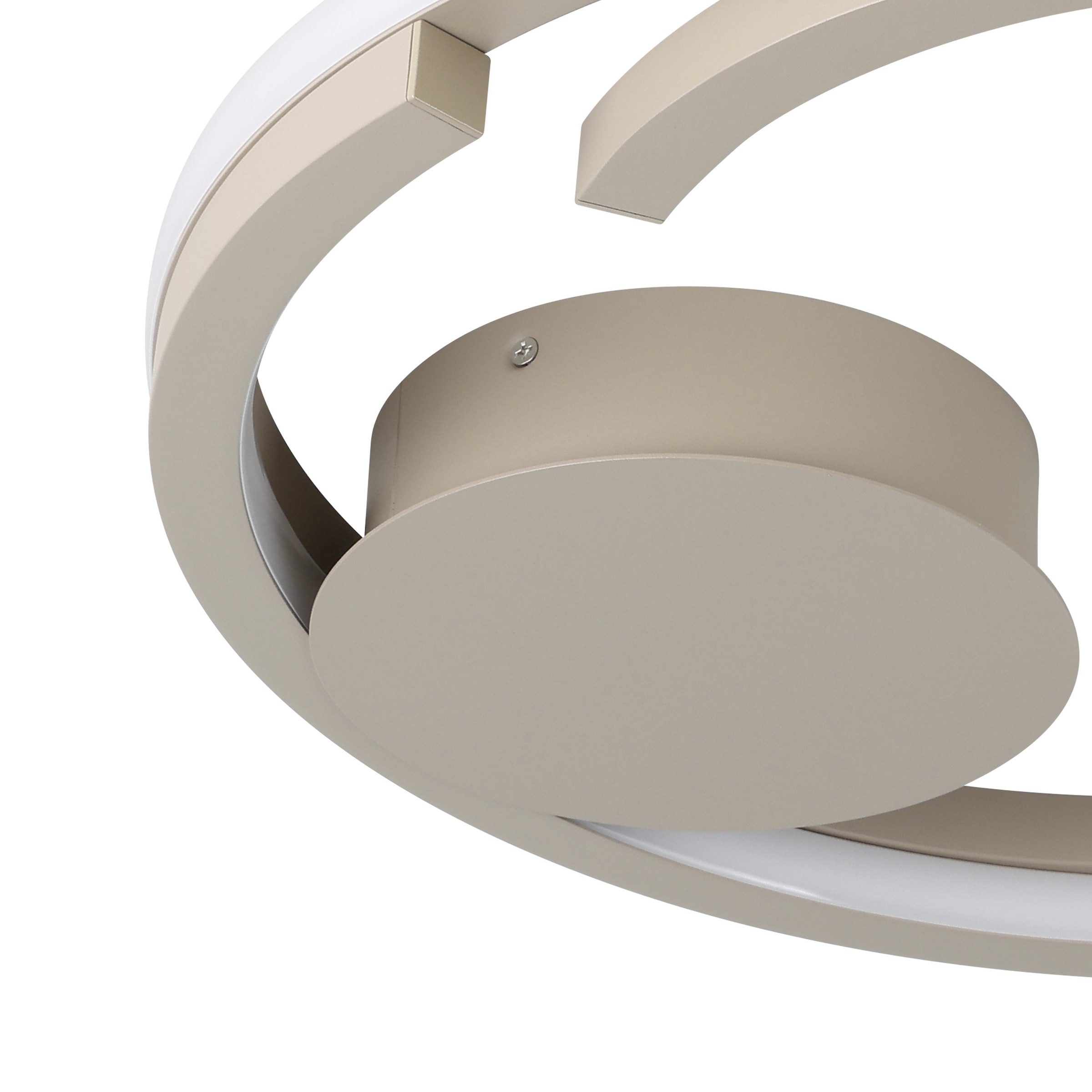 EGLO Deckenleuchte »MEZZOMONTE Deckenlampe - Alu, Stahl - LED - 40W - IP20« LED-Modul 1 Stk. Kaltweiß | Neutralweiß | Warmweiß Wohzimmerlampe, Esszimmerlampe, Flur, Schlafzimmer, H5 x Ø48 cm