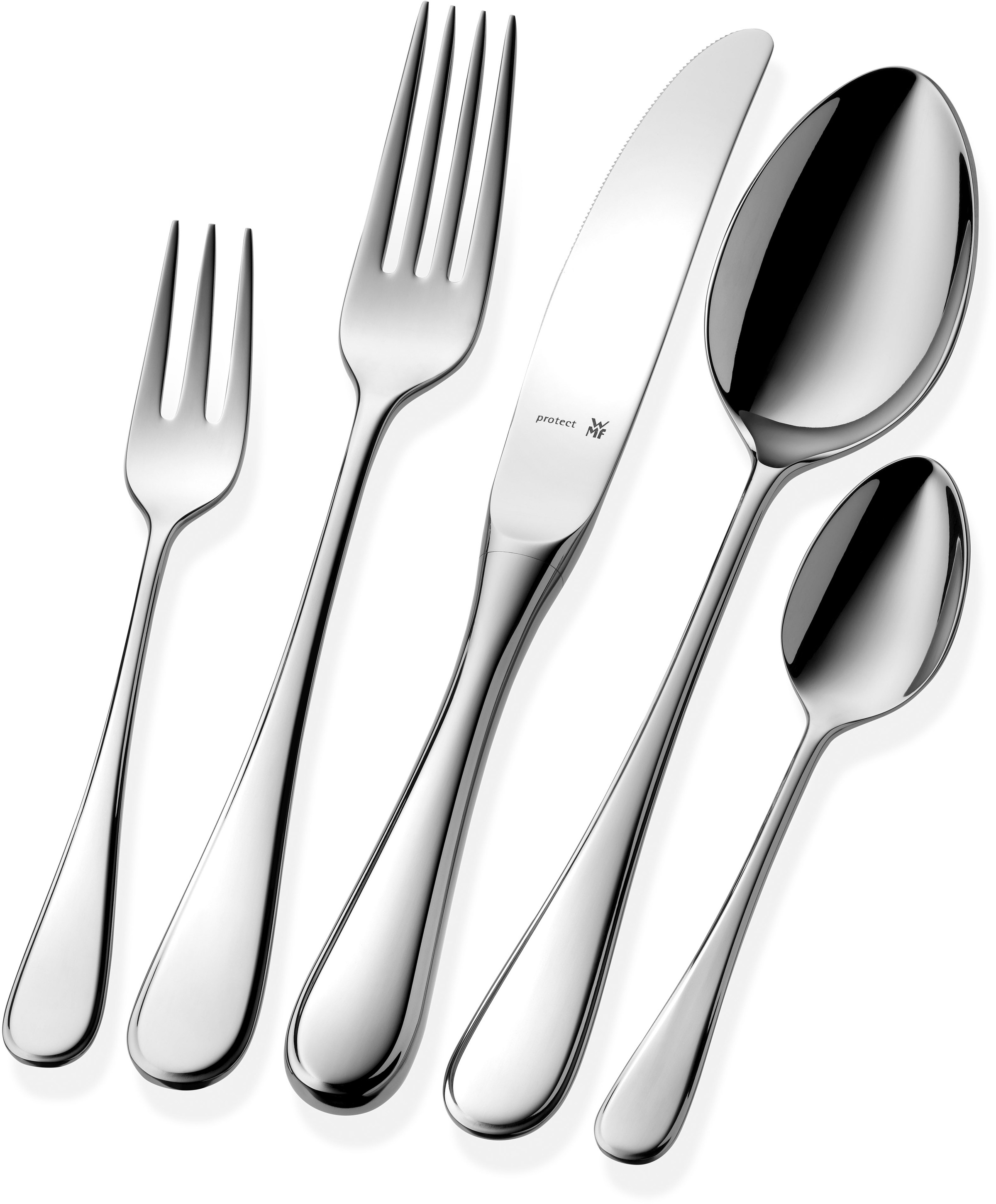 WMF Besteck-Set »Kent Plus«, (Set, 66 tlg.), ergonomisch, Cromargan protect