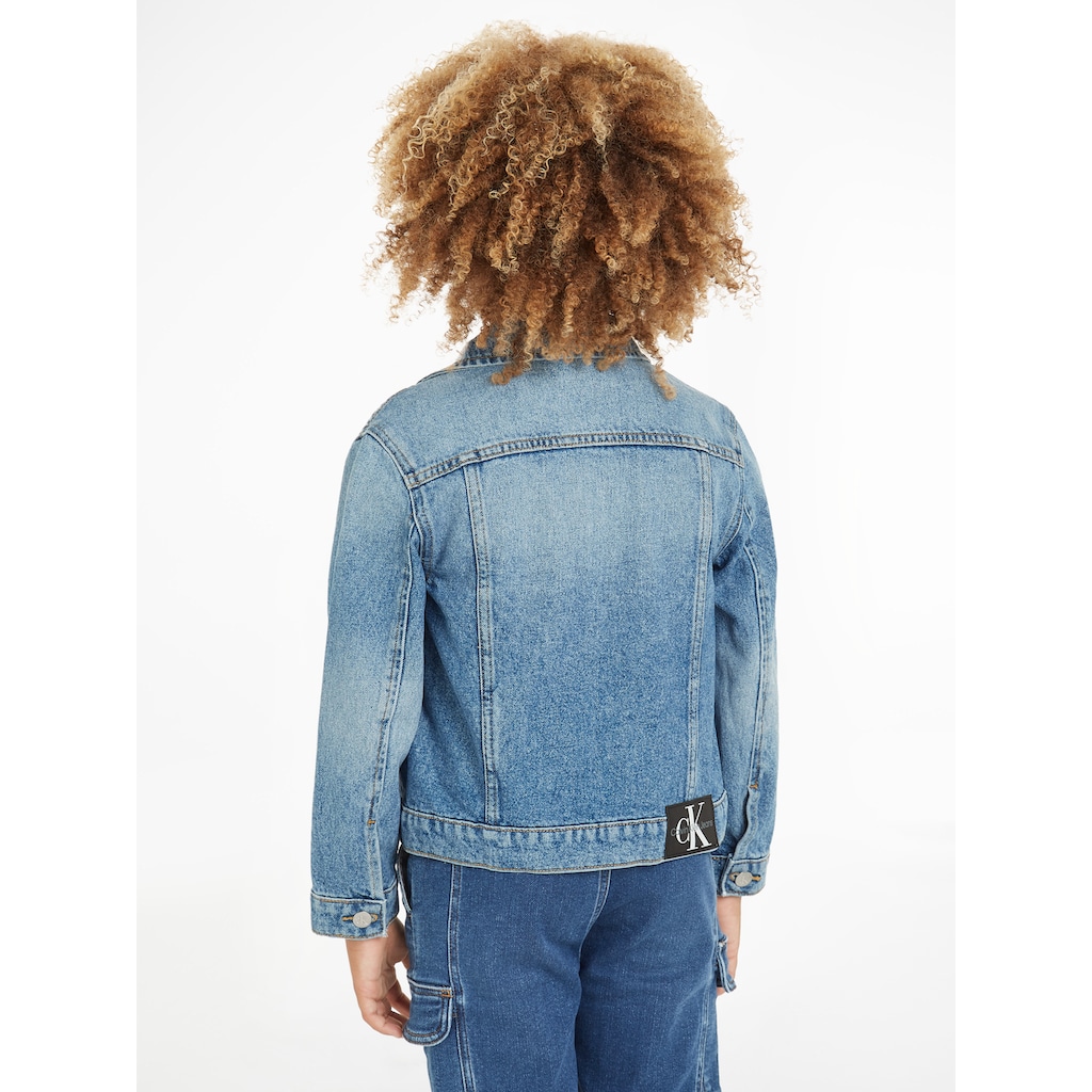 Calvin Klein Jeans Jeansjacke »ICONIC MID BLUE DENIM TRUCKER«