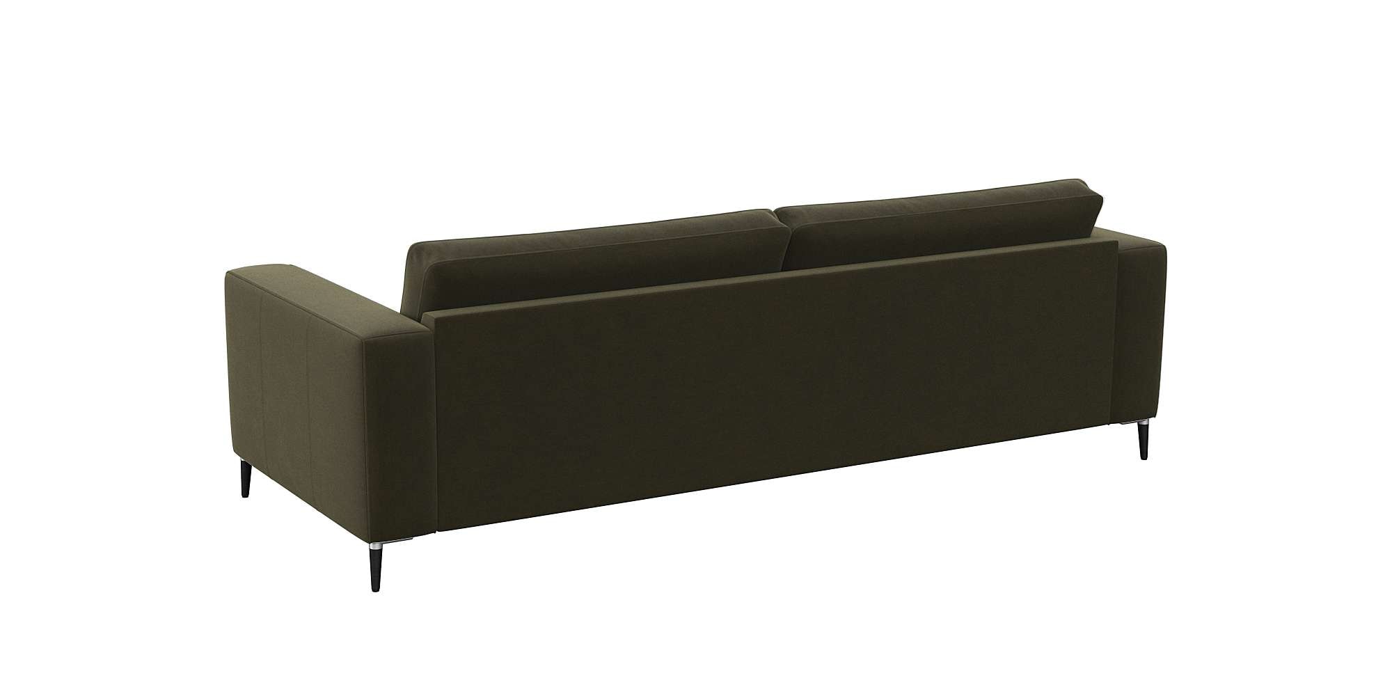 FLEXLUX 3-Sitzer »Fiore, super Sitzkomfort durch Kaltschaum im Sitz«, breite Armlehnen, Füße Alu+schwarz