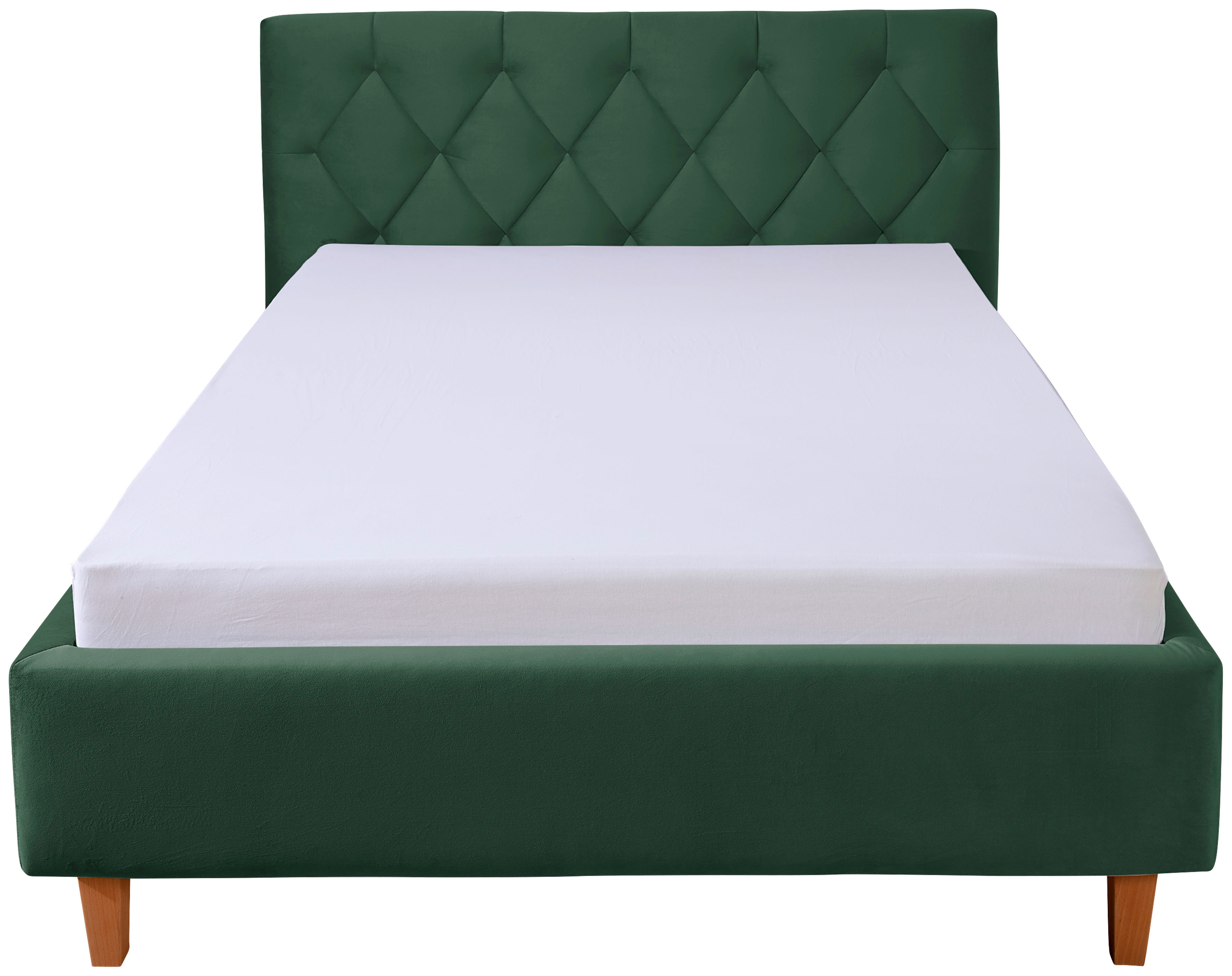 Thumbnail - Home affaire Polsterbett "Sunley 100" Kreuzsteppung, Kopfteilhöhe 102 cm, ohne oder mit Matratze/Lattenrost