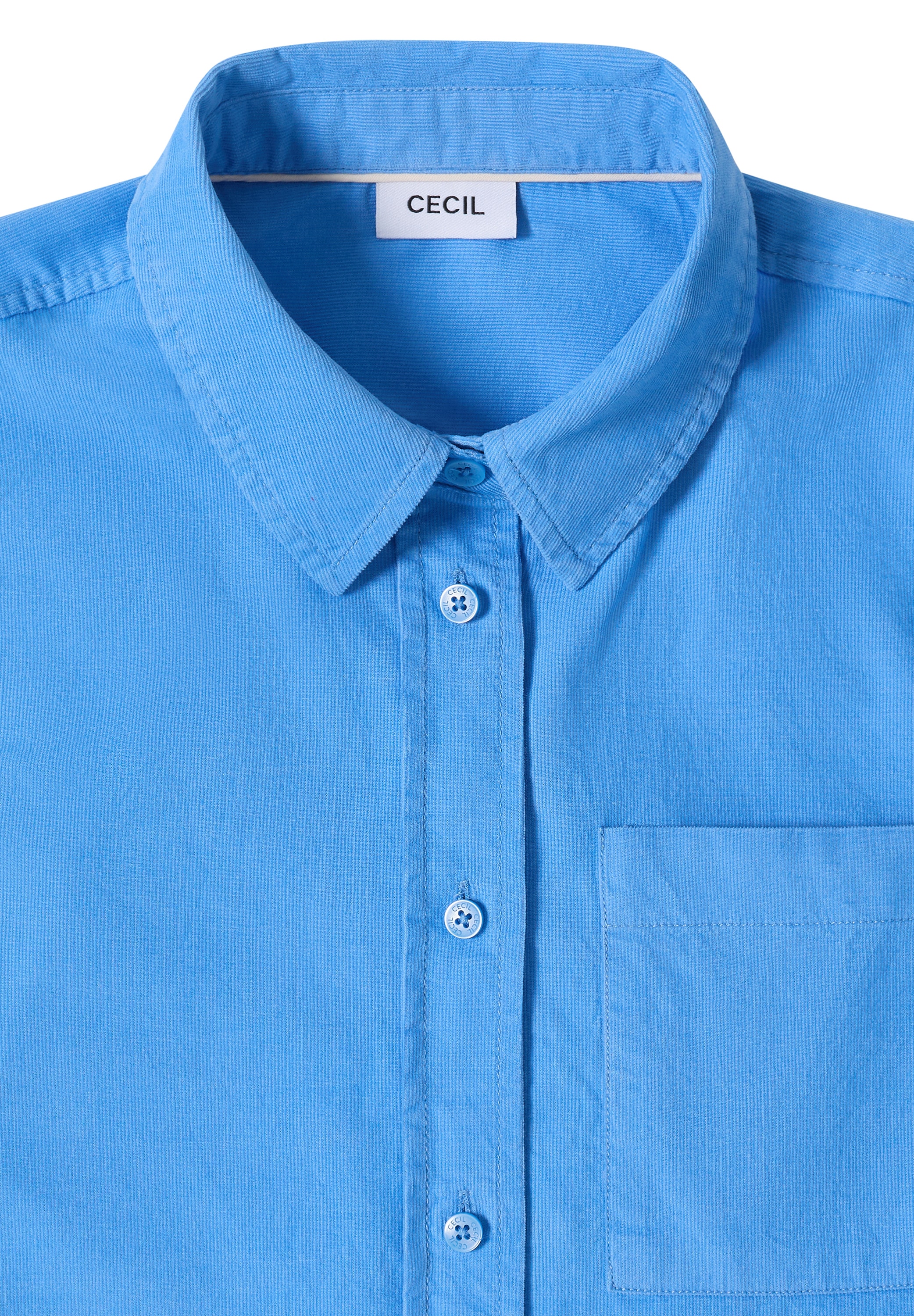 Cecil Langarmbluse aus reiner Baumwolle