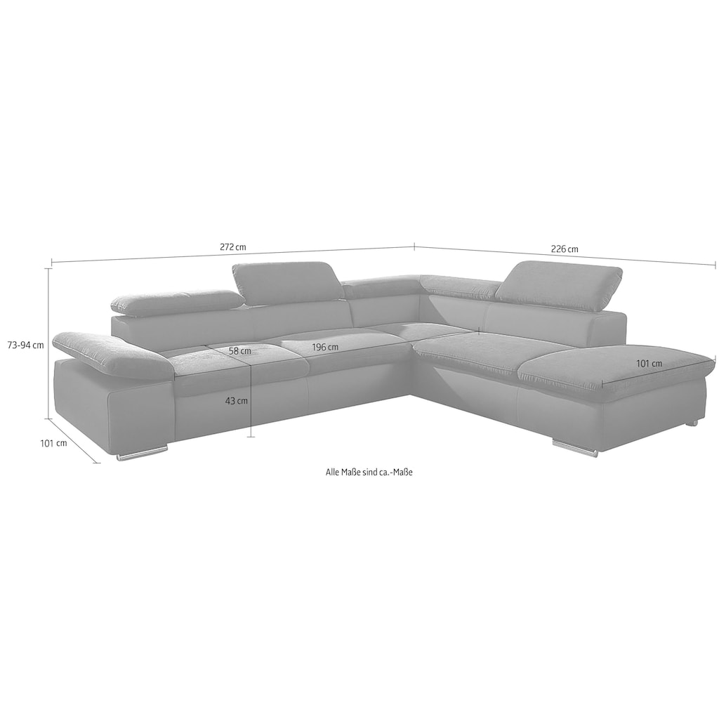 sit&more Ecksofa »Valantine V«