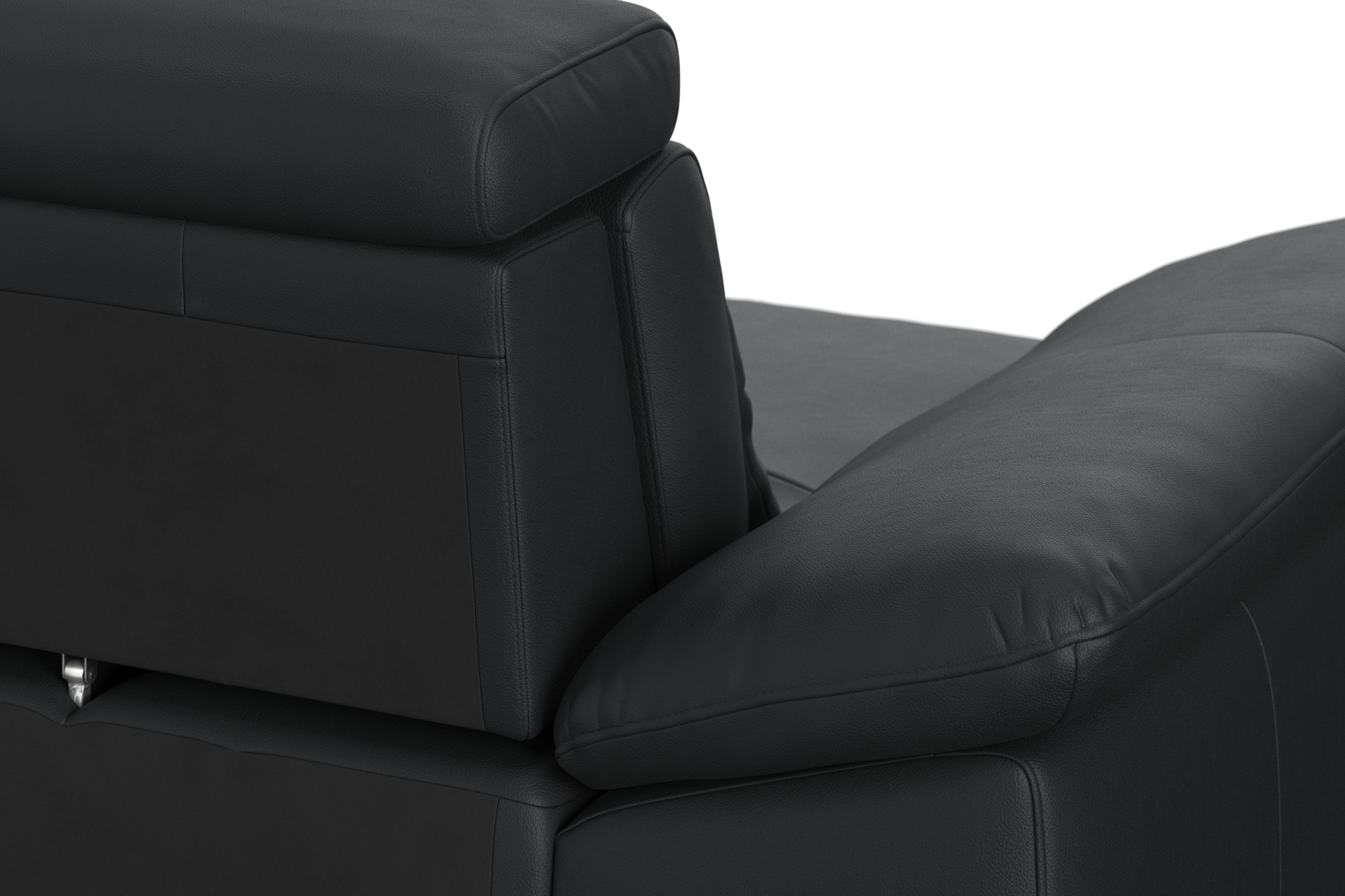 sit&more Ecksofa »Cabrio L-Form, mit Sitztiefenverstellung, Arm- und Kopfteilverstellung«, 2 Nierenkissen, Federkern, optional Bettfunktion und Stauraum