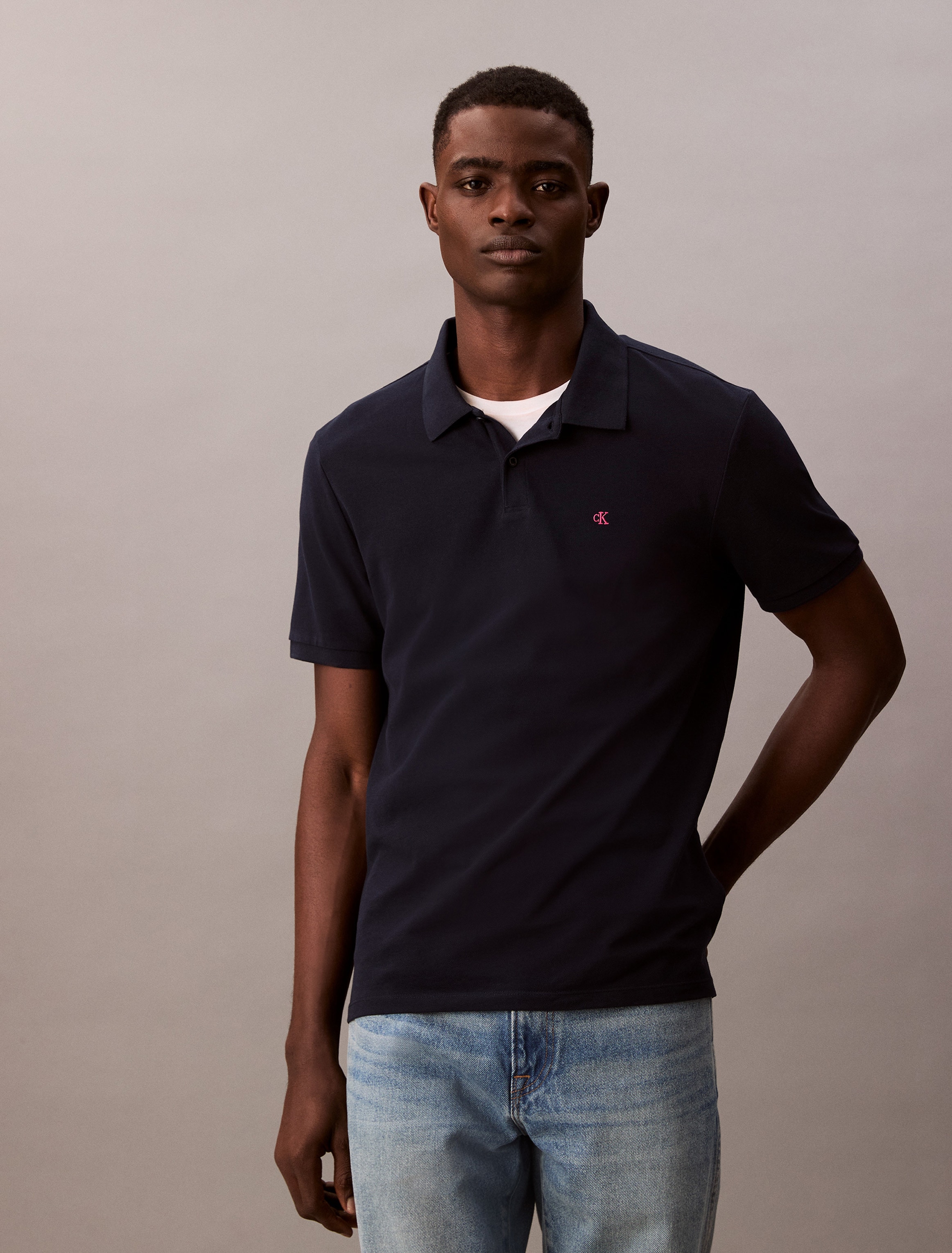 Calvin Klein Jeans Poloshirt "SS CASUAL PIQUE CLASSIC POLO", Mit Rundhalsau günstig online kaufen