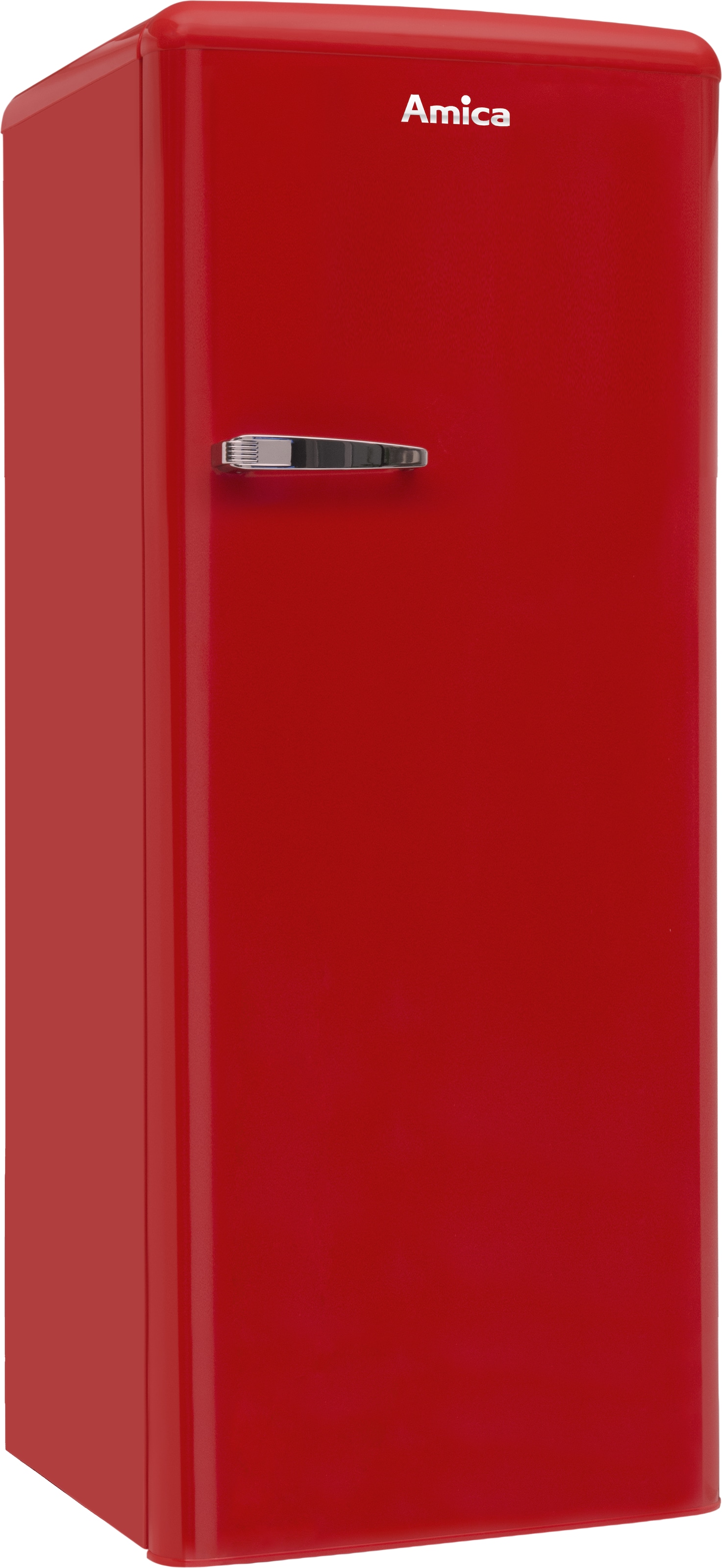 Amica Kühlschrank Retro "KSR 364 150 R" 144 cm hoch 55 cm breit Modernes Design, großer Stauraum - einfach stark im Alltag