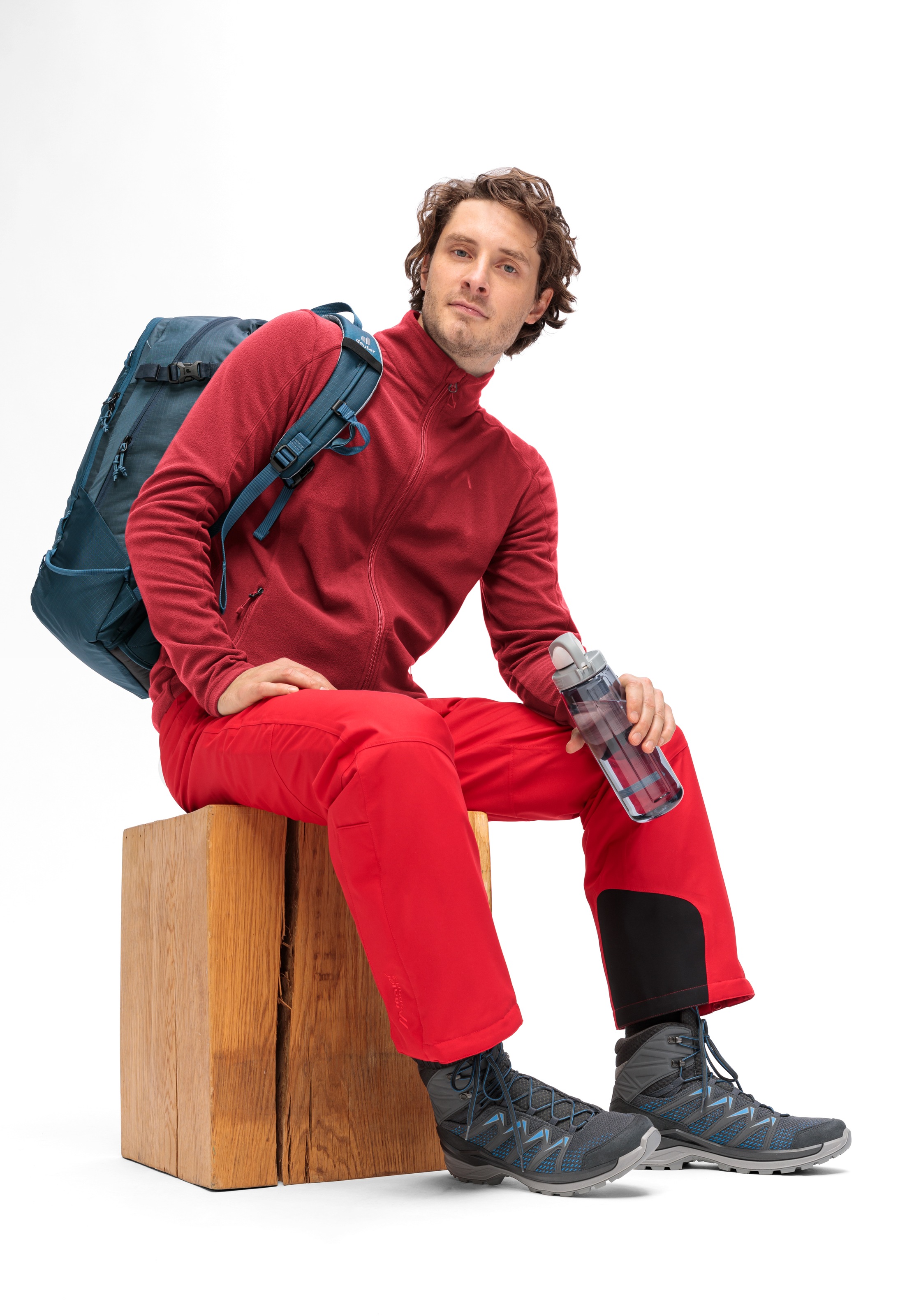 Maier Sports Fleecejacke »Dennis Jacket M«, Herren Midlayer, pflegeleichtes Fleece mit 2 RV-Taschen