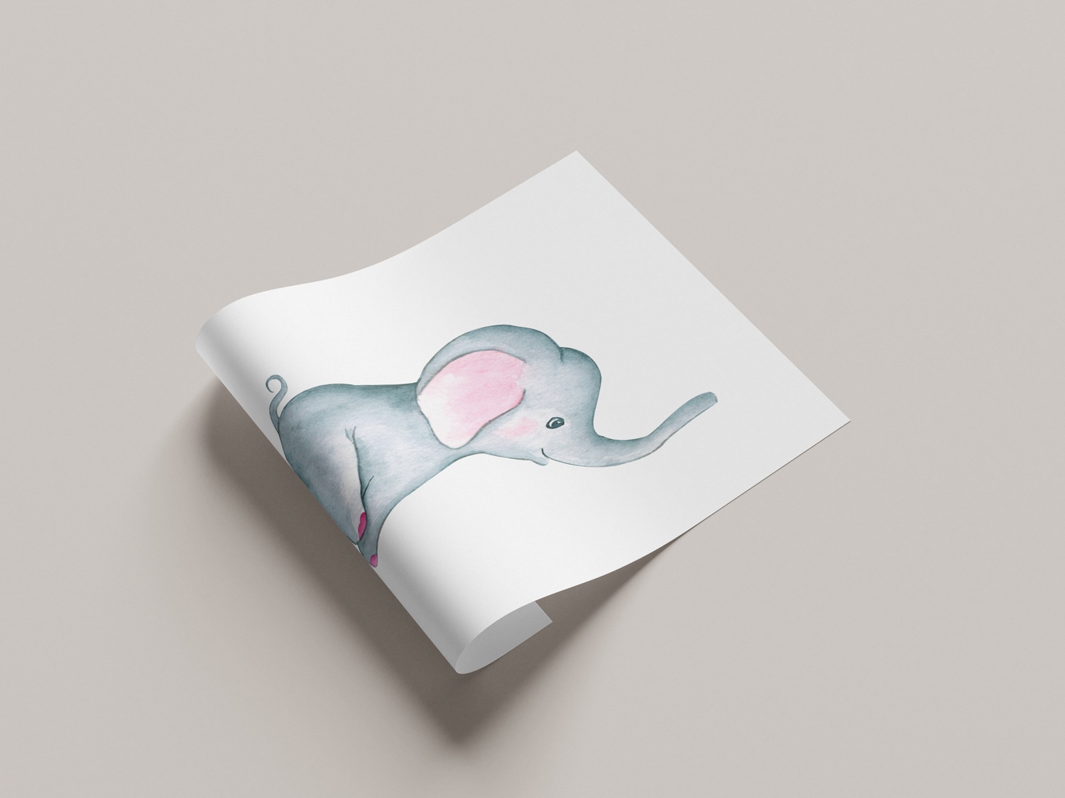 Lüttenhütt Bild mit Rahmen »oder Poster, Elefant mit Spruch«, Elefant-Elefanten-Elefanten Bilder-Fantasy-Tiere, (1 St.), HD Premium Druck