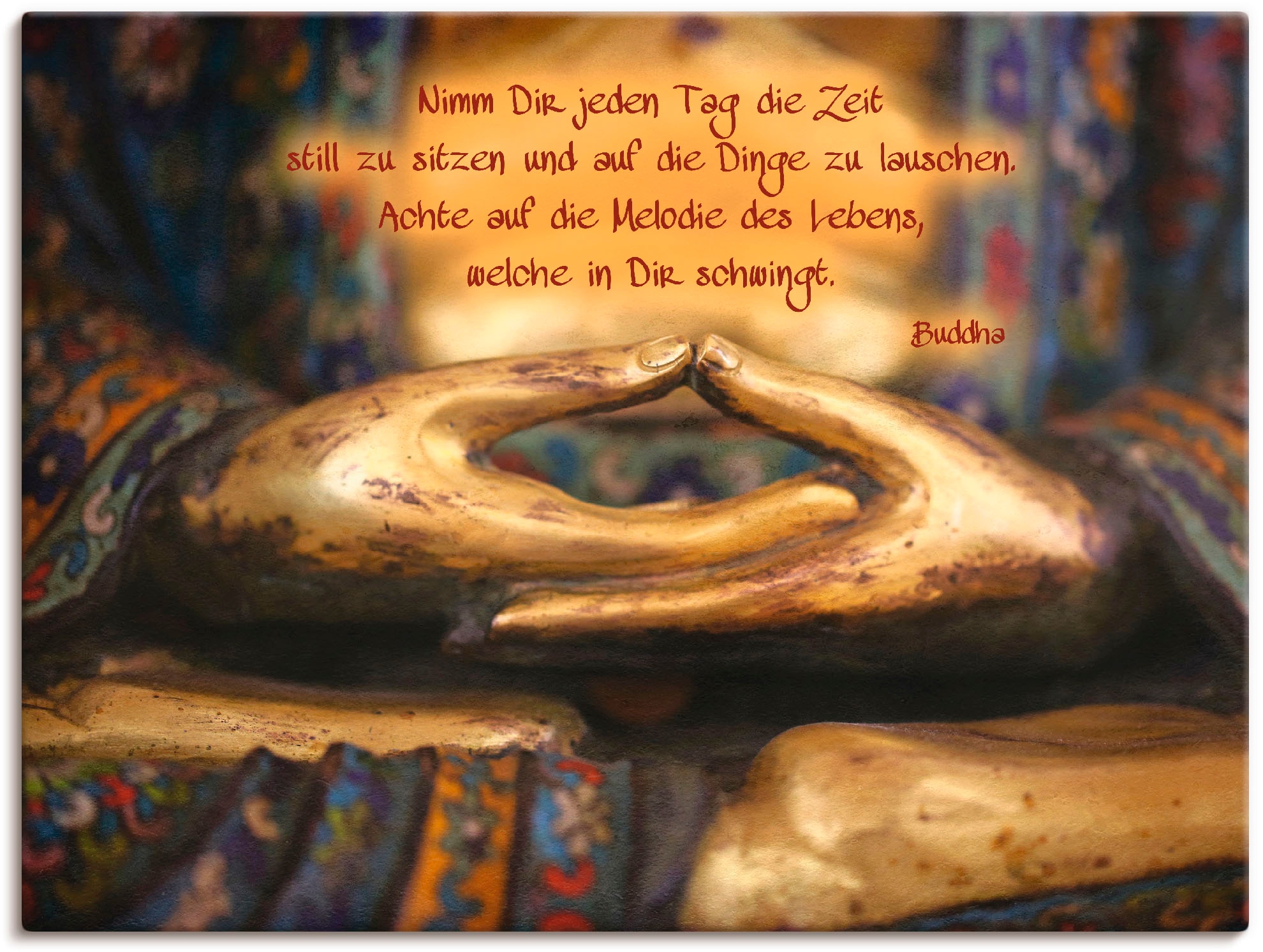 Artland Wandbild "Weisheit" Religion 1 Stk. tlg. als Leinwandbild, Poster i günstig online kaufen