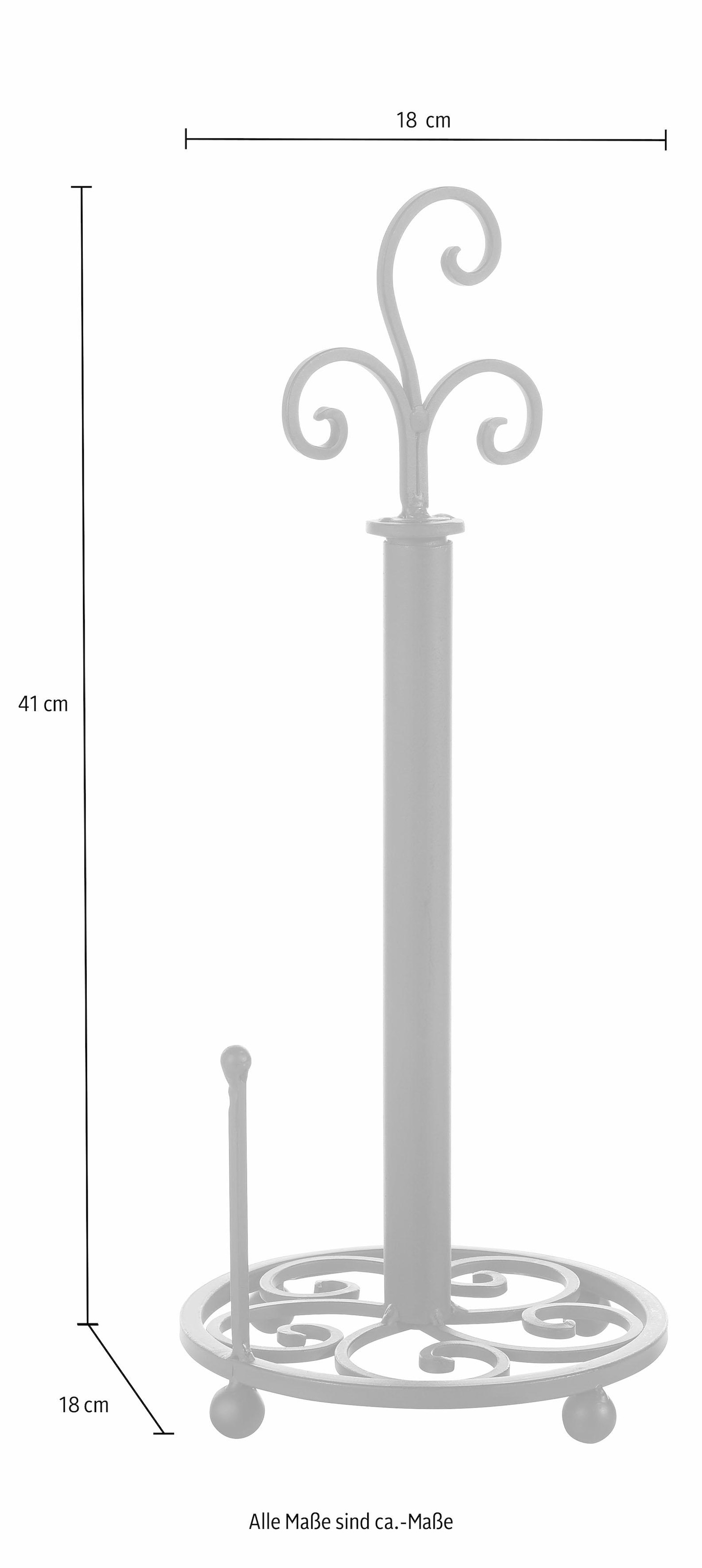 bestellen Home affaire | Küchenrollenhalter II«, »Antik schwarz BAUR