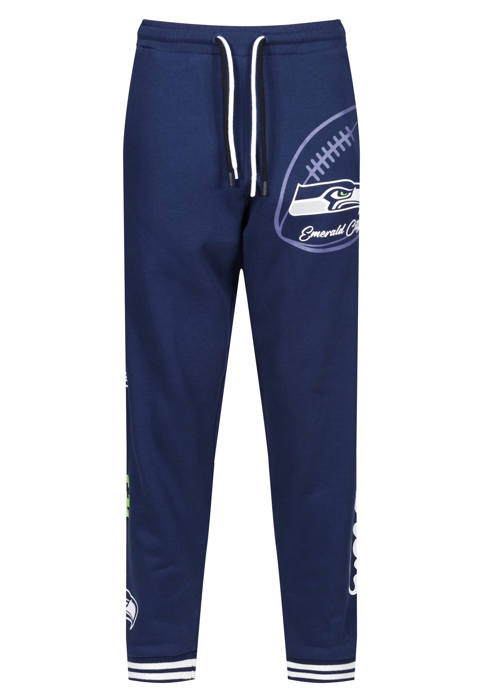 Recovered Sweathose »NFL Seahawks Emerald City«, mit gestreiften Bündchen