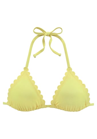 LASCANA Triangel-Bikini-Top »Scallop«, mit gelaserter Wellenkannte kaufen