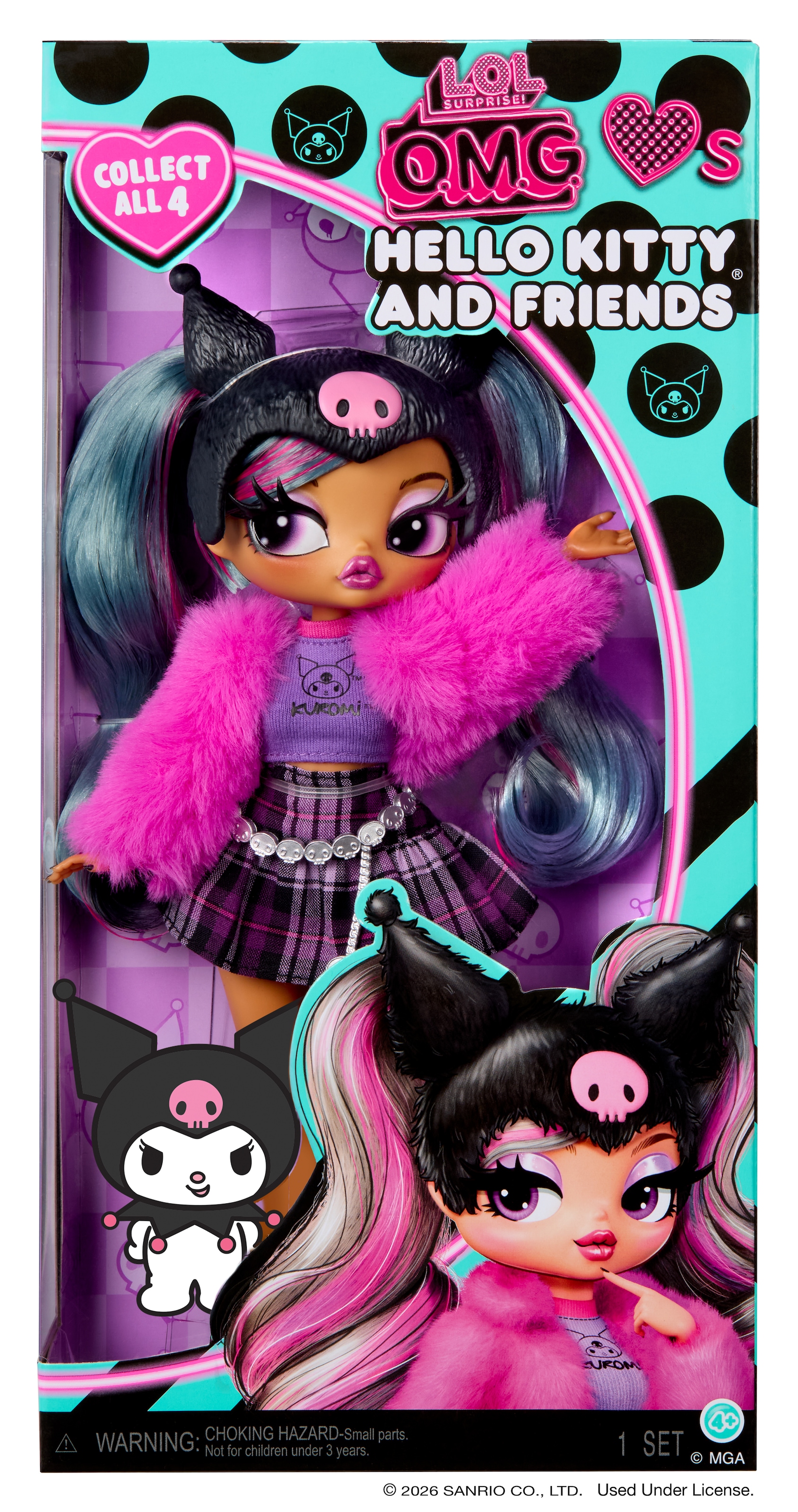 L.O.L. SURPRISE! Anziehpuppe »L.O.L. Surprise OMG Loves Hello Kitty & Friends - Kuromi«