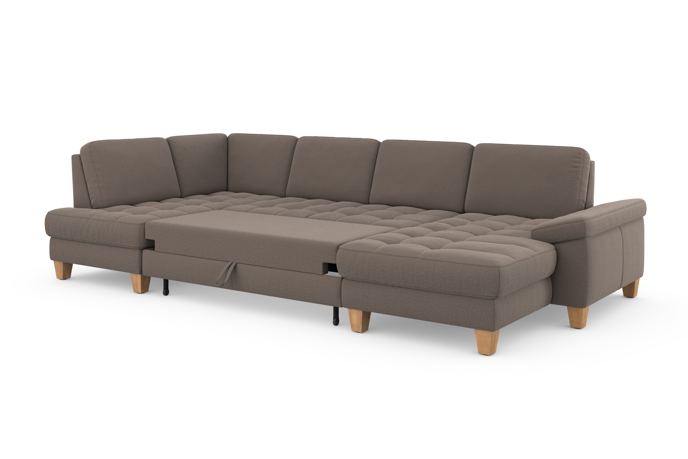sit&more Wohnlandschaft »Westham U-Form«, wahlweise mit Bettfunktion, Bettkasten, Sitztiefenverstellung