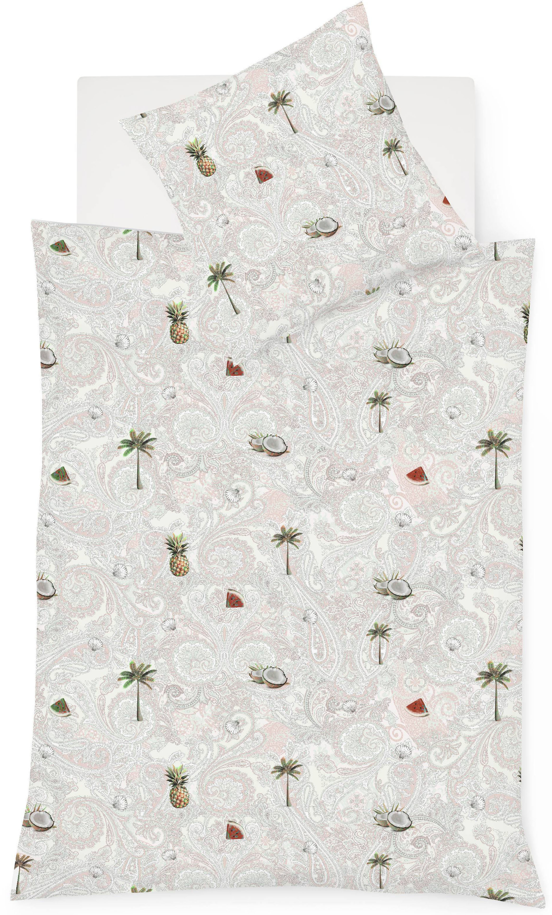 fleuresse Wendebettwäsche "Bed Art S 4352" 2 Stk. Mako Satin, Baumwolle, in Gr. 135x200, 155x220, 200x200cm