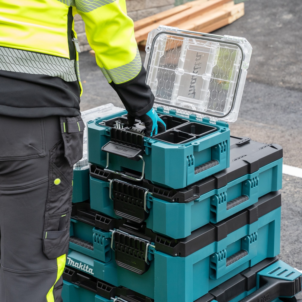 Makita Werkzeugbox »MAKTRAK Organizer kompakt »P-91067« 5 Organizer-Behälter, 8,55L« Effizientes Be- und Entladen mit dem MAKTRAK Koffer Sortiment