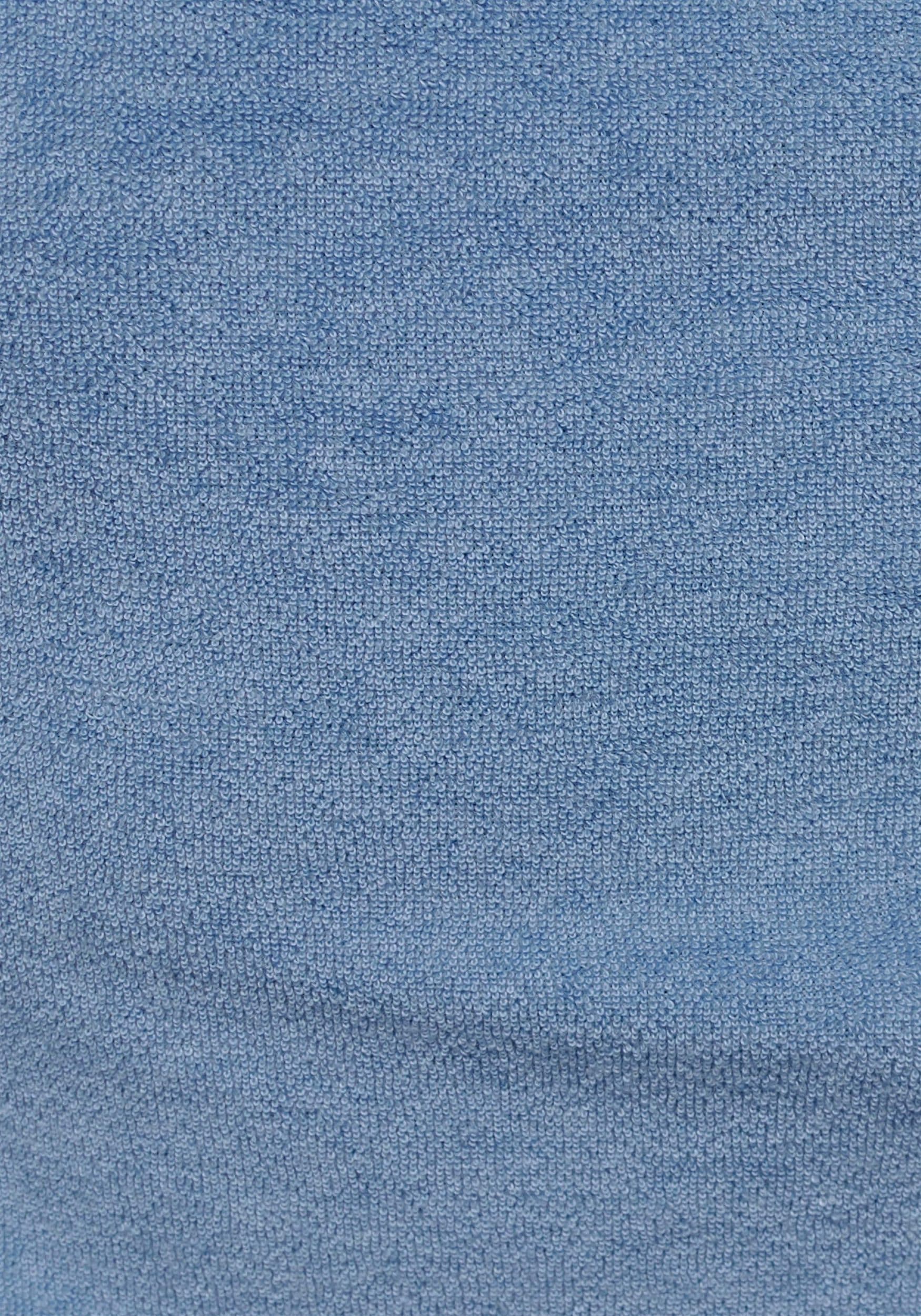 KangaROOS Damenbademantel »Dalia, ideal für Sauna & Spa, Standardlänge & Überlänge«, (1 St.), Uni-Farben mit Streifen, mit Taschen, XS-3XL, auch in extra lang